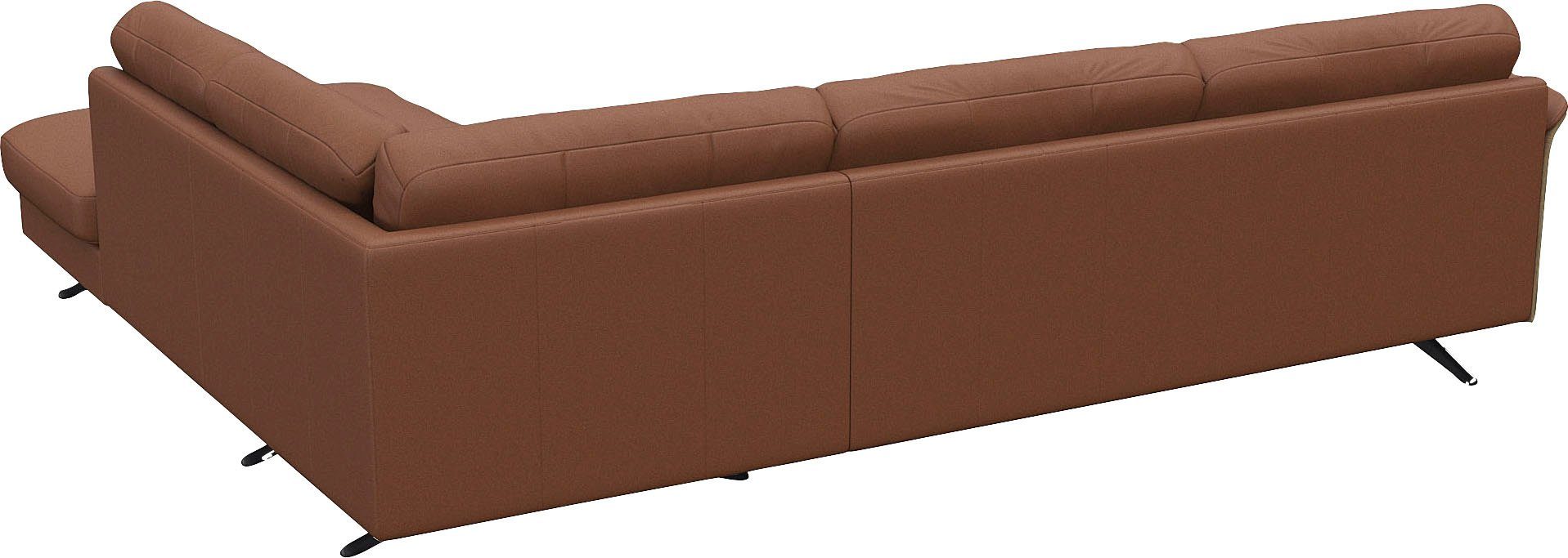 FLEXLUX Hoekbank Glow, super comfortabel door hoogwaardige zitconstructie met binnenvering, L-vorm