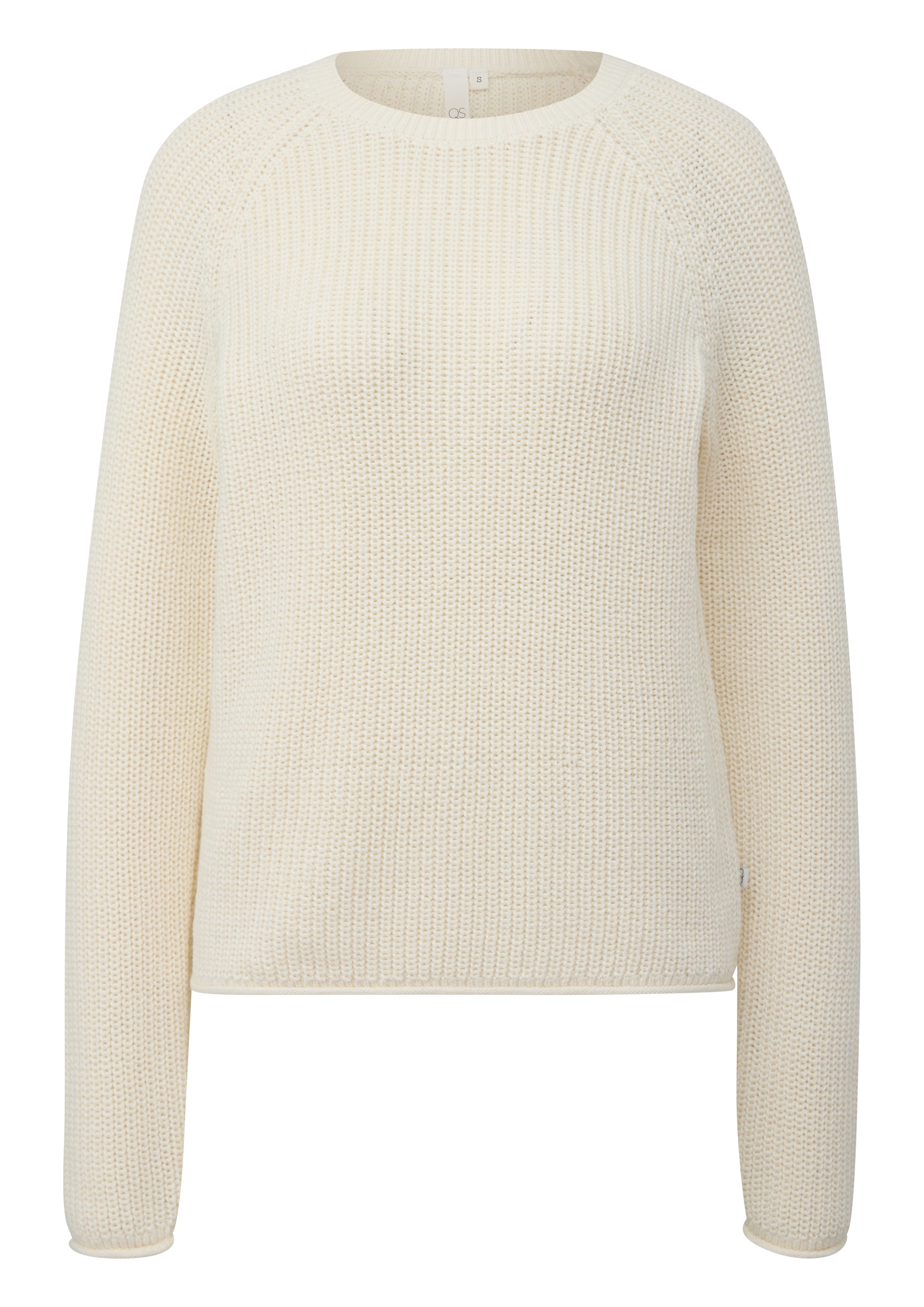 Q S designed by Gebreide trui met een ronde hals