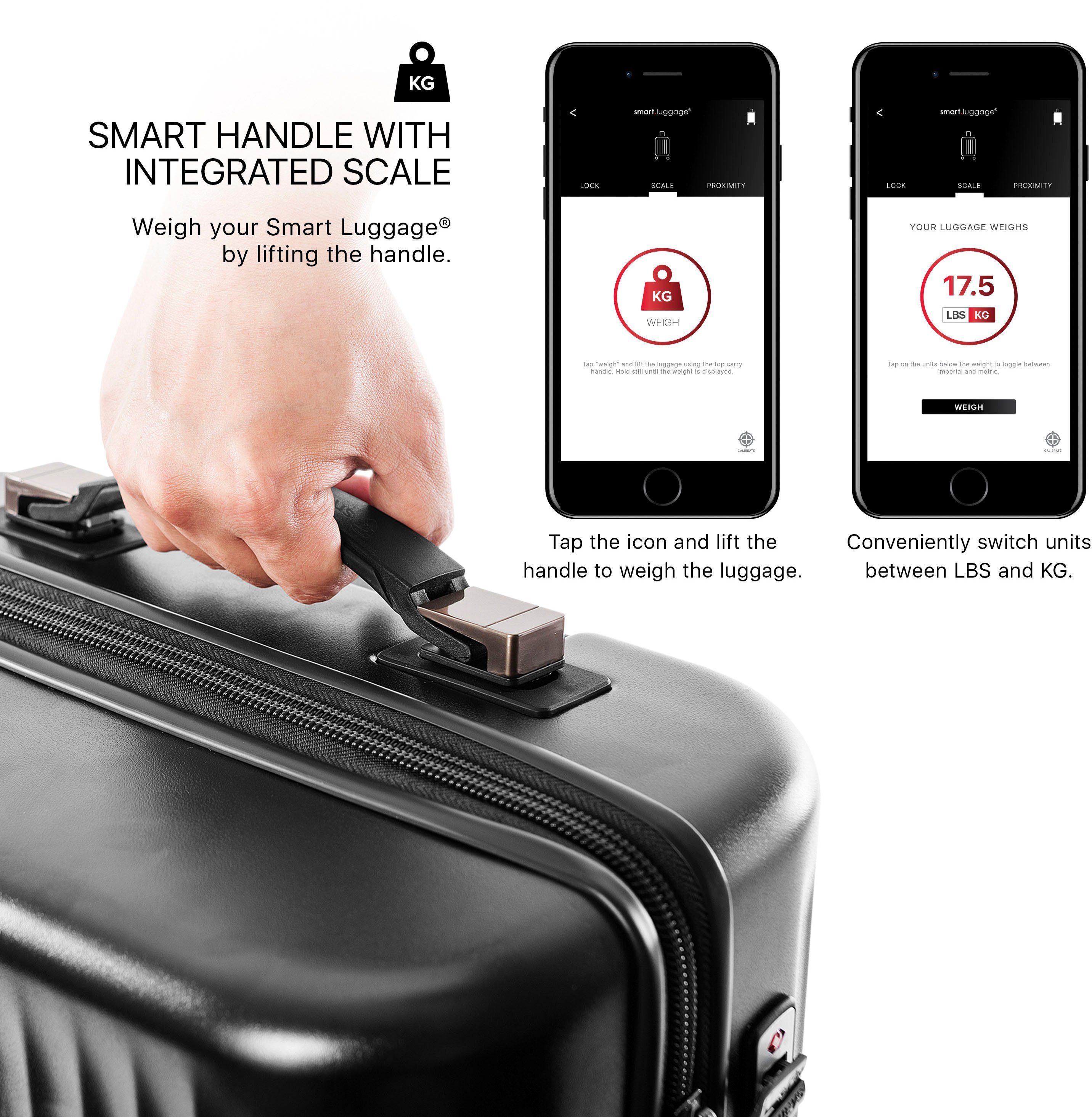 Heys Hardshell-trolley Smart Luggage®, in verschillende kleuren en maten Heys x Joachim Llambi handbagage Smart Bagage met app-functie