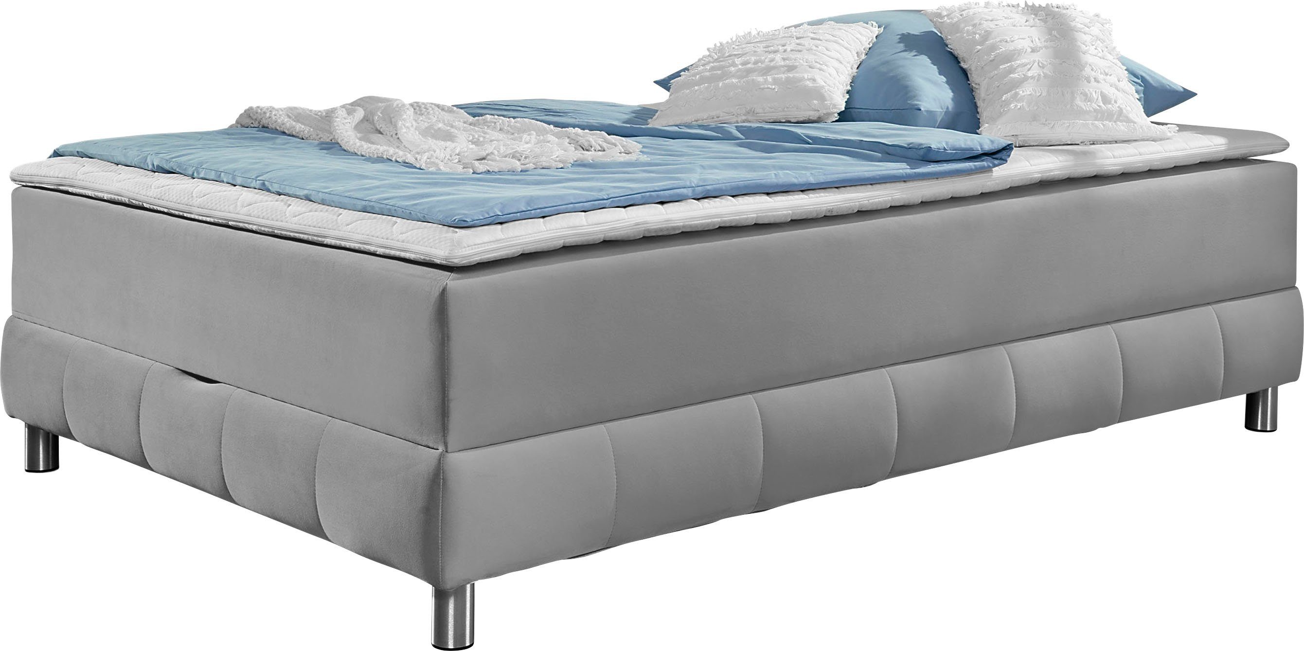 INOSIGN Boxspring Vaasa geschikt voor schuine plafonds, inclusief bedlade en matrastopper
