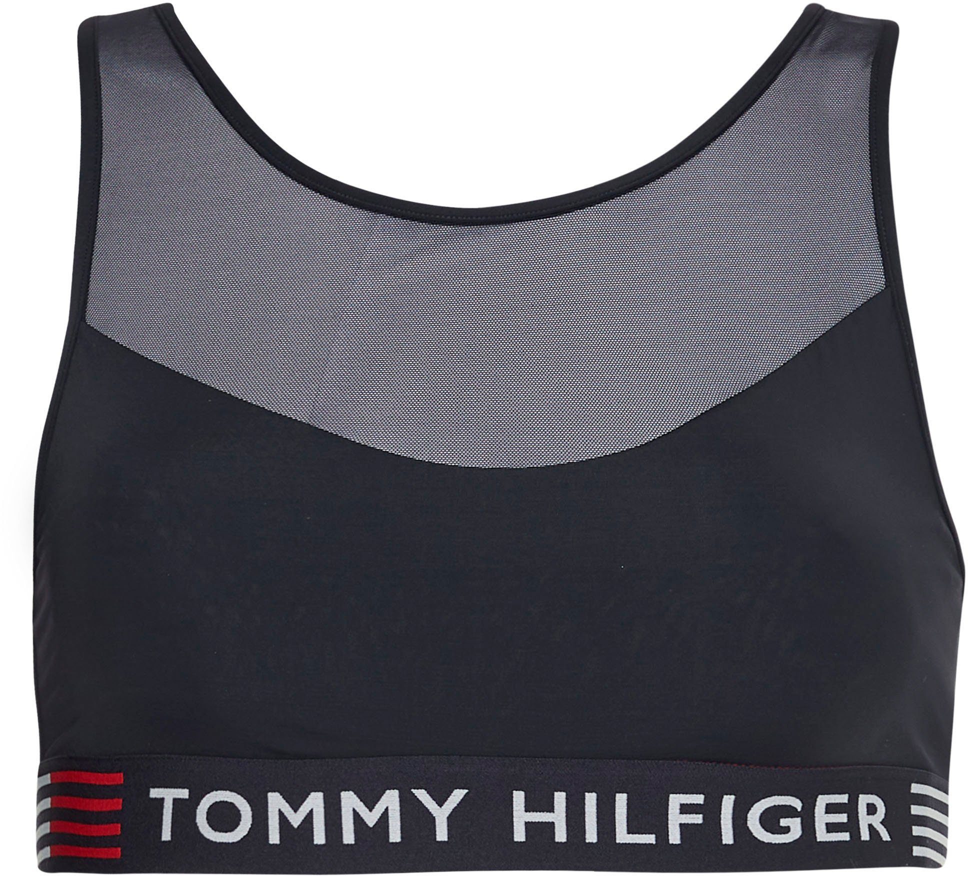 Tommy Hilfiger Underwear Bralette UNLINED BRALETTE met een meshinzet & tommy hilfiger elastische tape