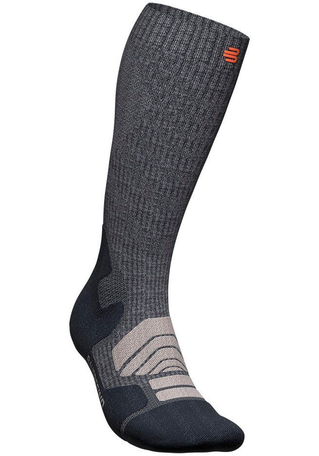 Bauerfeind Sportsokken Outdoor Merino Compression Socks heren sportsokken maat 42-45 grijs