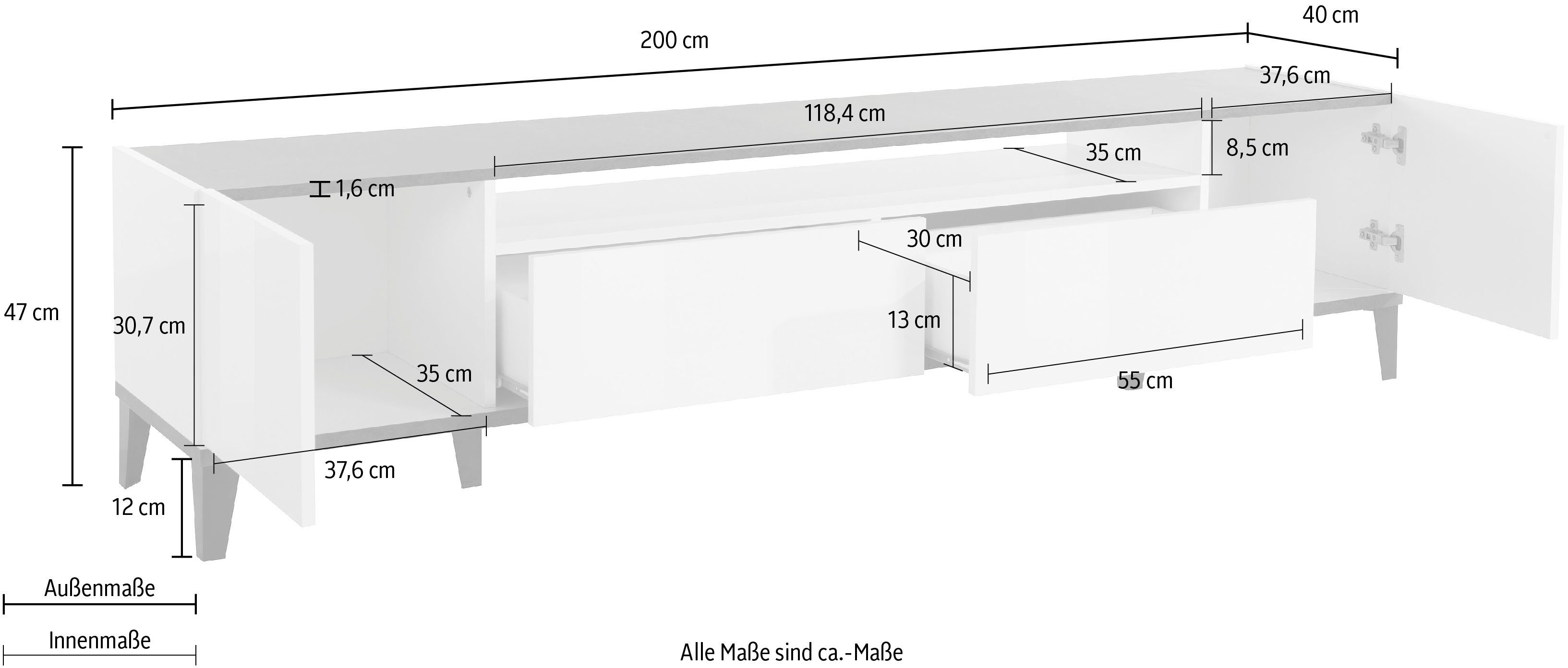 INOSIGN Tv-meubel Sunrise TV-meubel, TV-kast