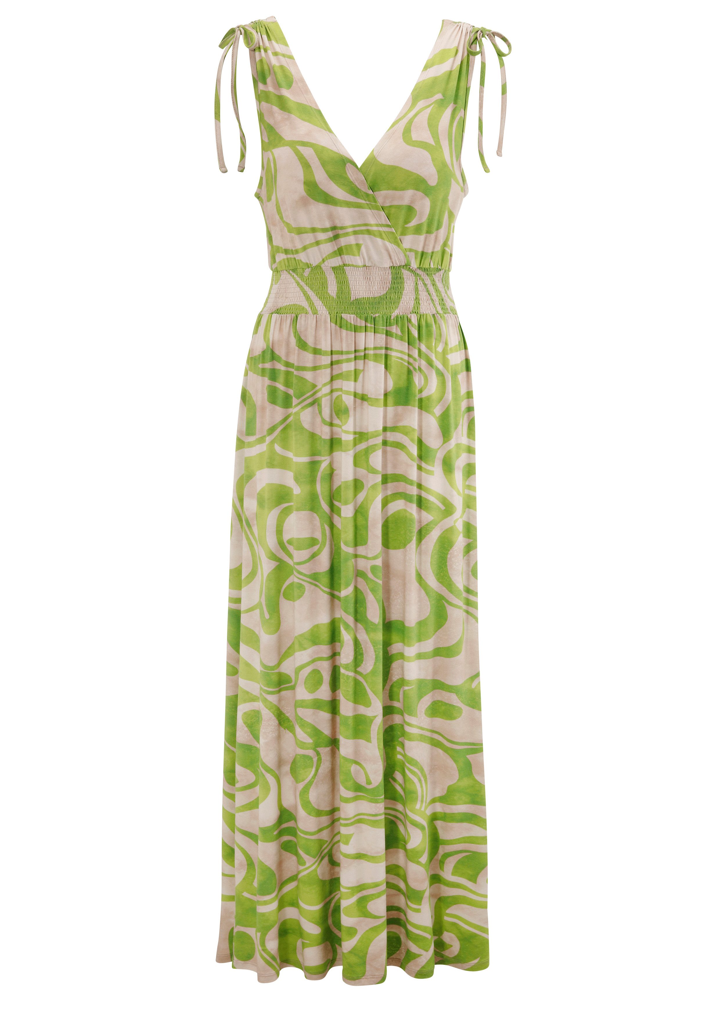 Aniston SELECTED Zomerjurk met brede banden om te rimpelen - nieuwe collectie