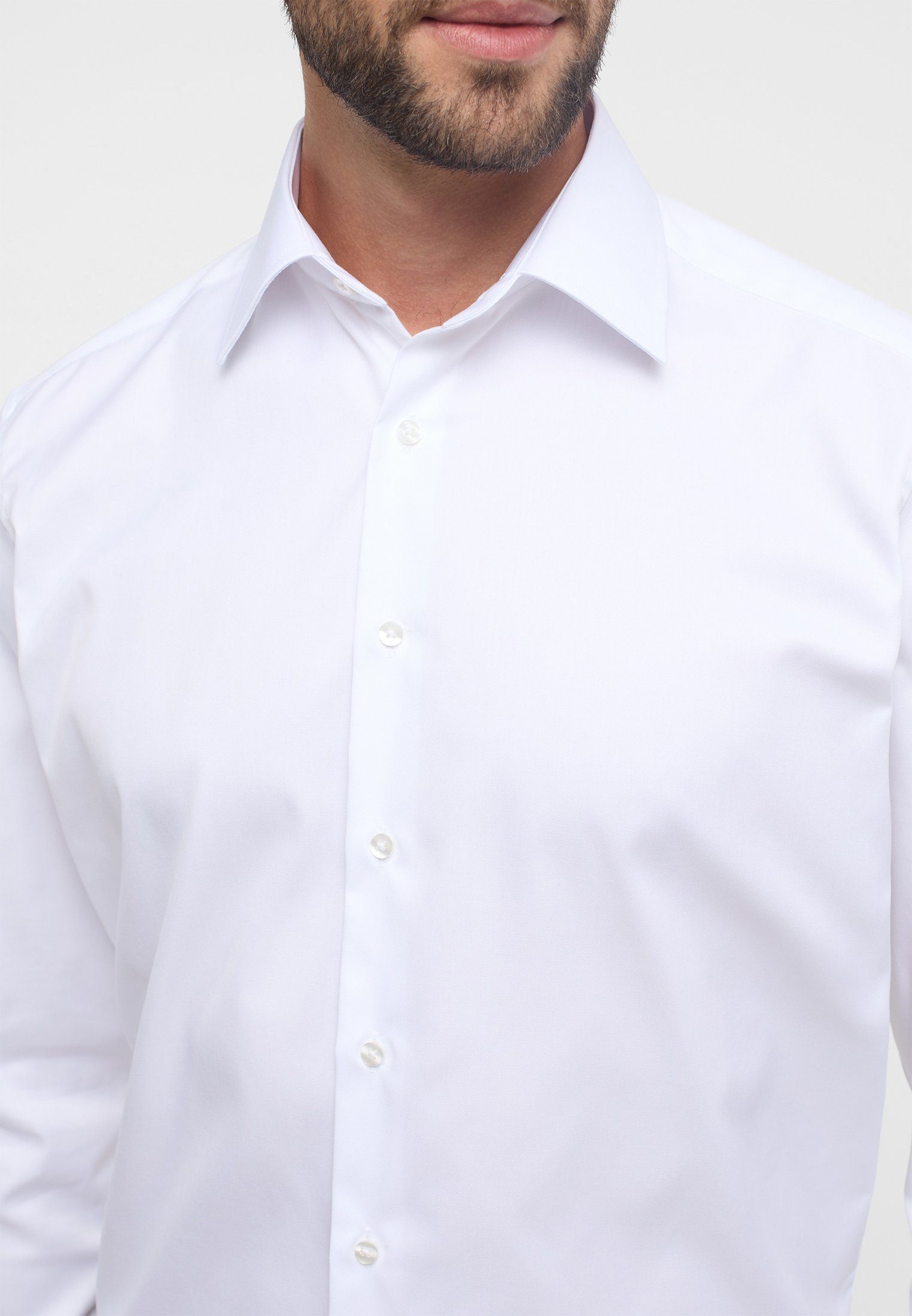 Eterna Overhemd met lange mouwen Comfort fit NON IRON (strijkvrij)