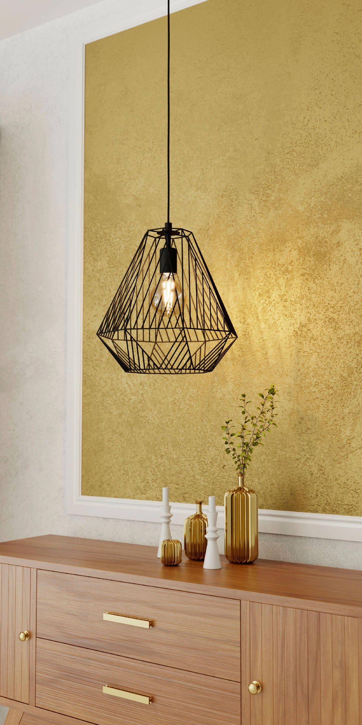 EGLO Hanglamp STYPE Hanglamp, eetkamerlamp, lamp, H110 x Ø33, 1X40W excl. (1 stuk)