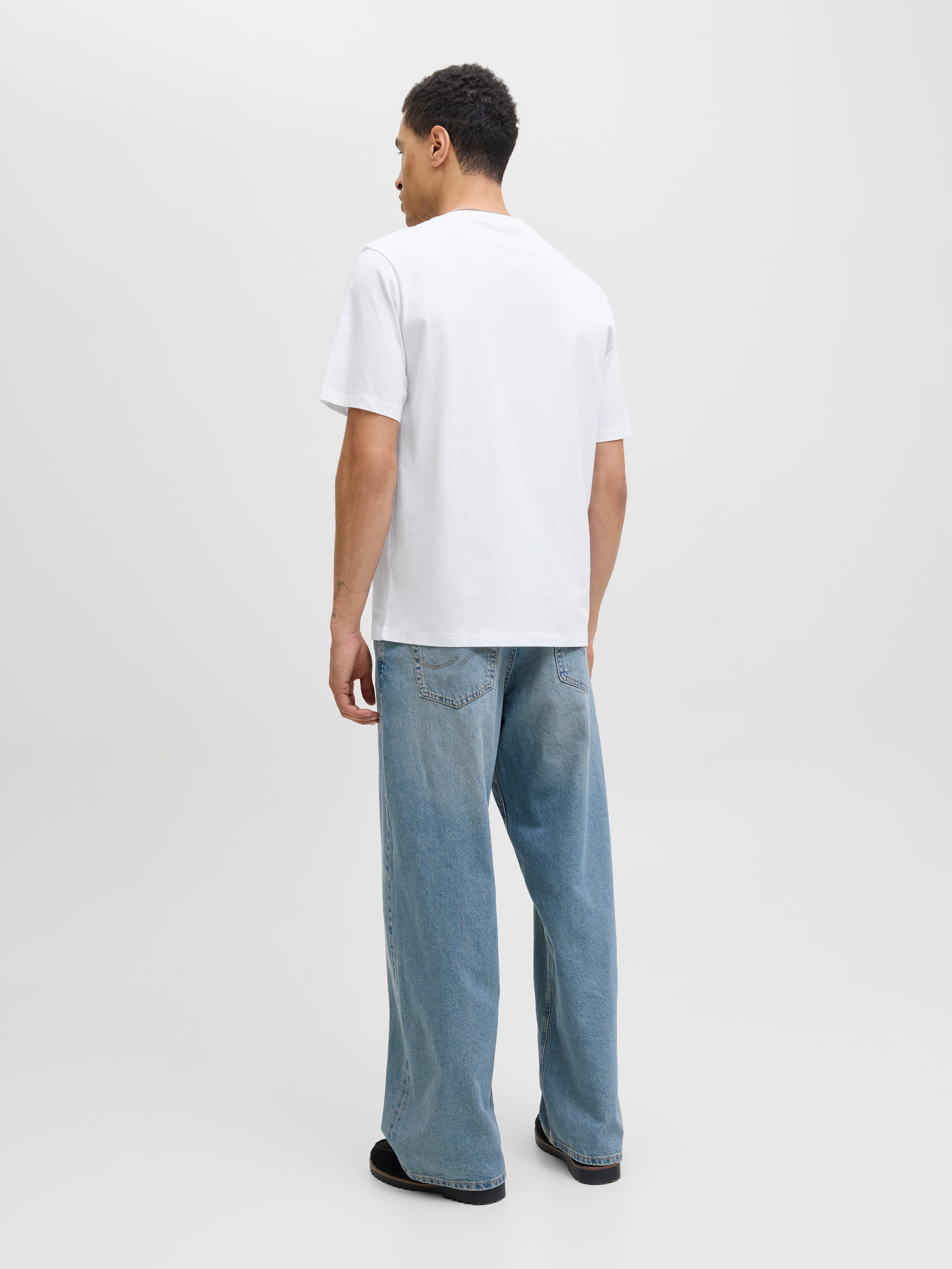 Jack & Jones Shirt met ronde hals JJELOGO TEE SS O-NECK 2 COL AW25 5PK MP (set, 5-delig)