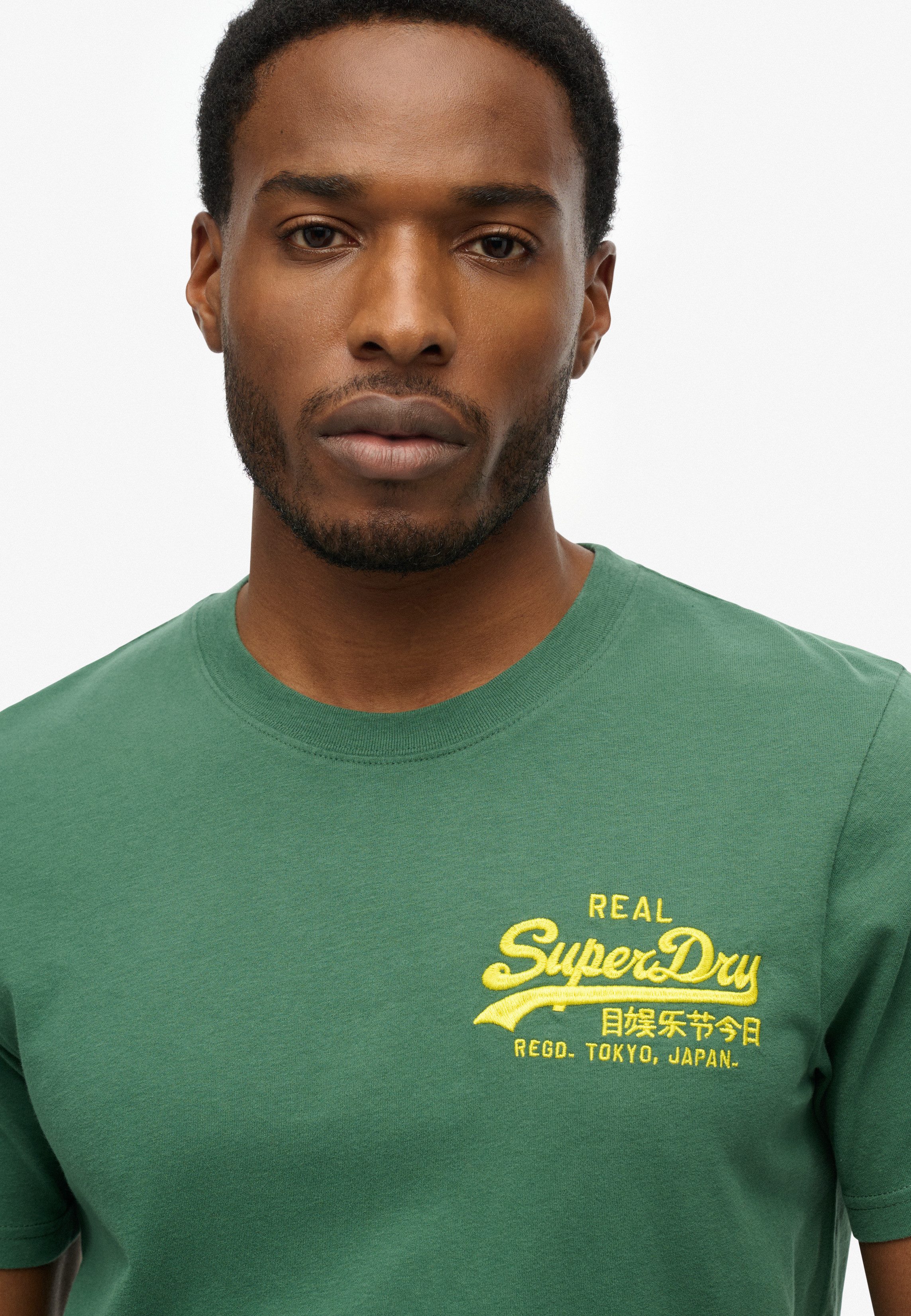 Superdry Shirt met ronde hals VL EMBROIDERED RELAXED TEE