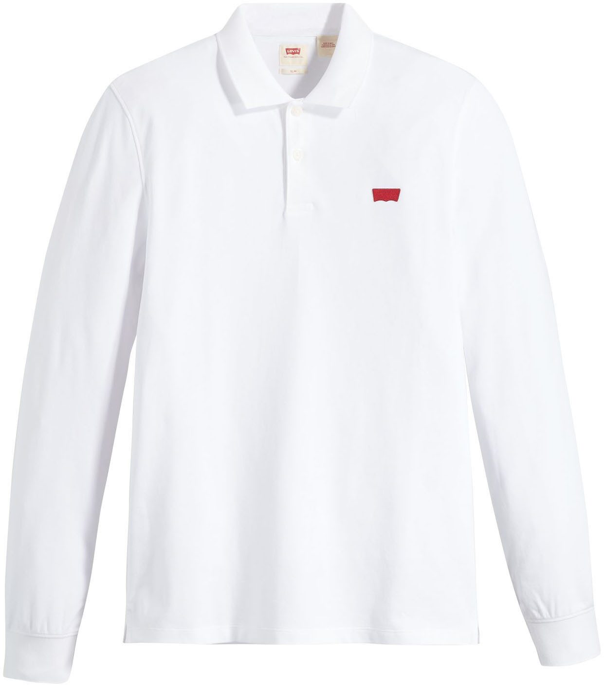 Levi's® Poloshirt met lange mouwen met geborduurd logo