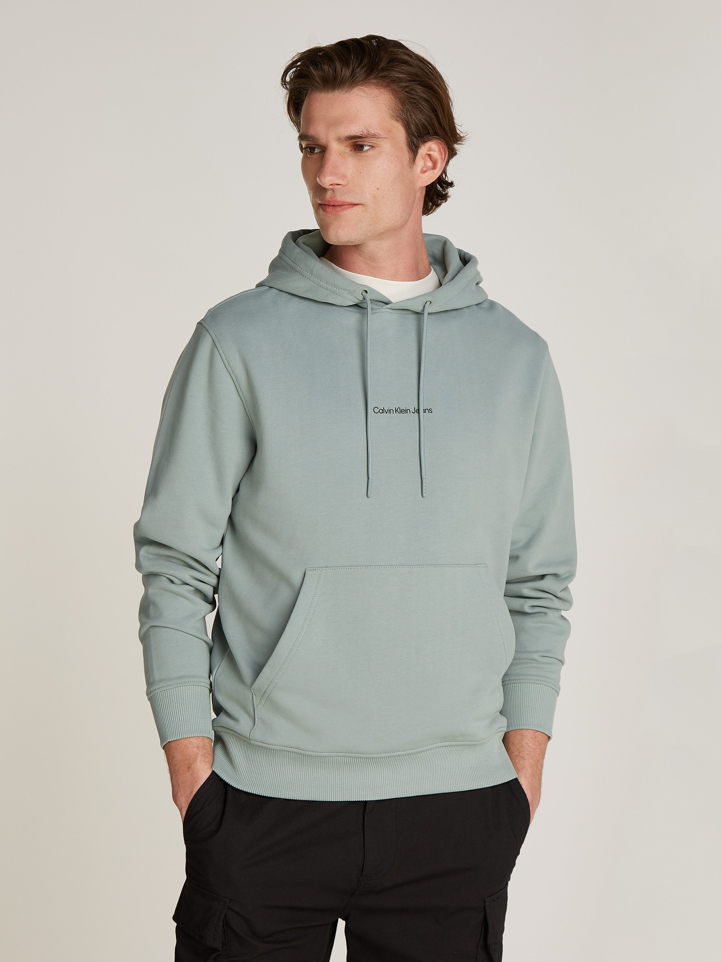 Calvin Klein Hoodie GRID MONOGRAM HOODIE met een logo-opschrift