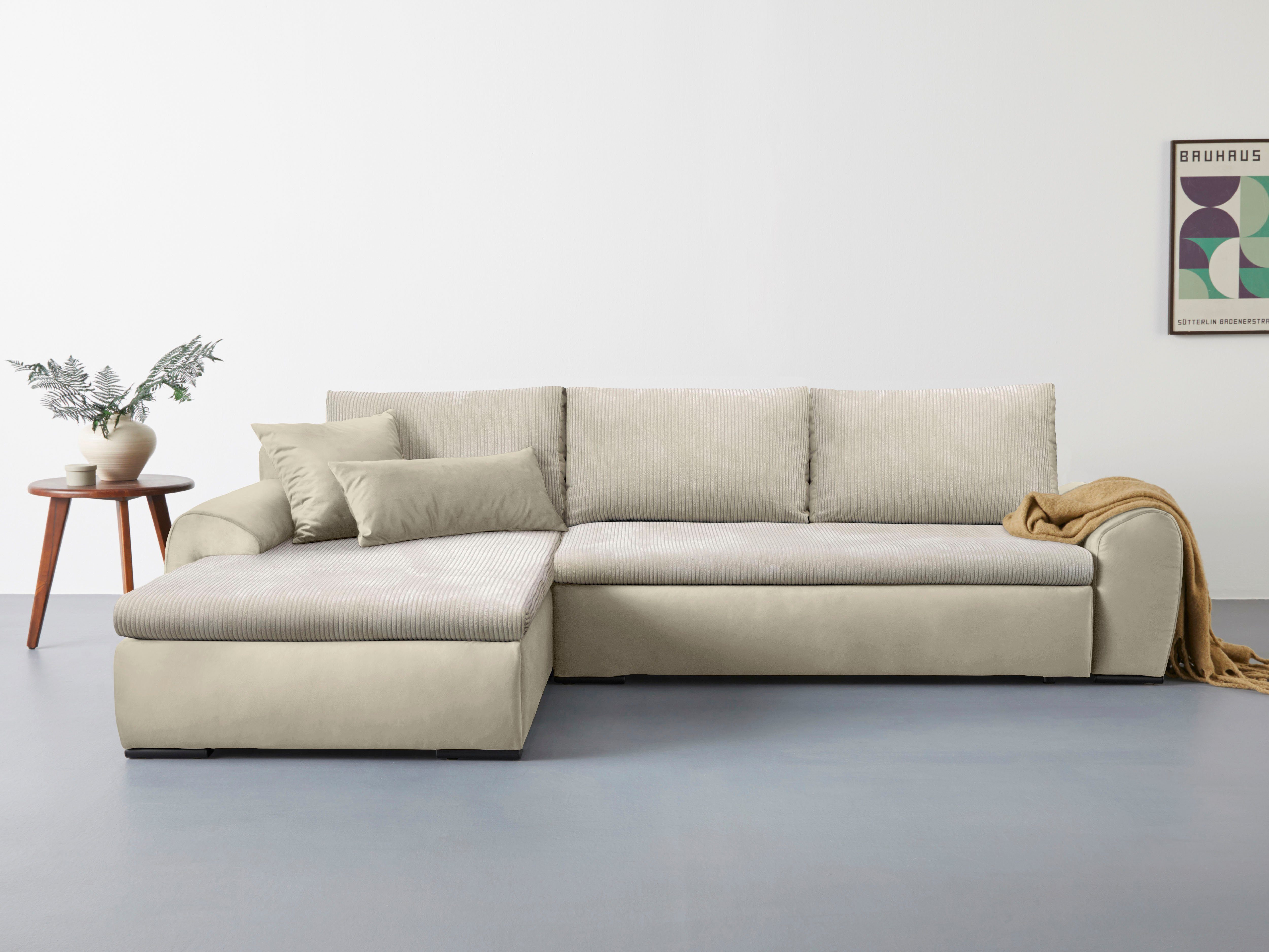 Home affaire Hoekbank Win, L-vorm, breedte 285cm