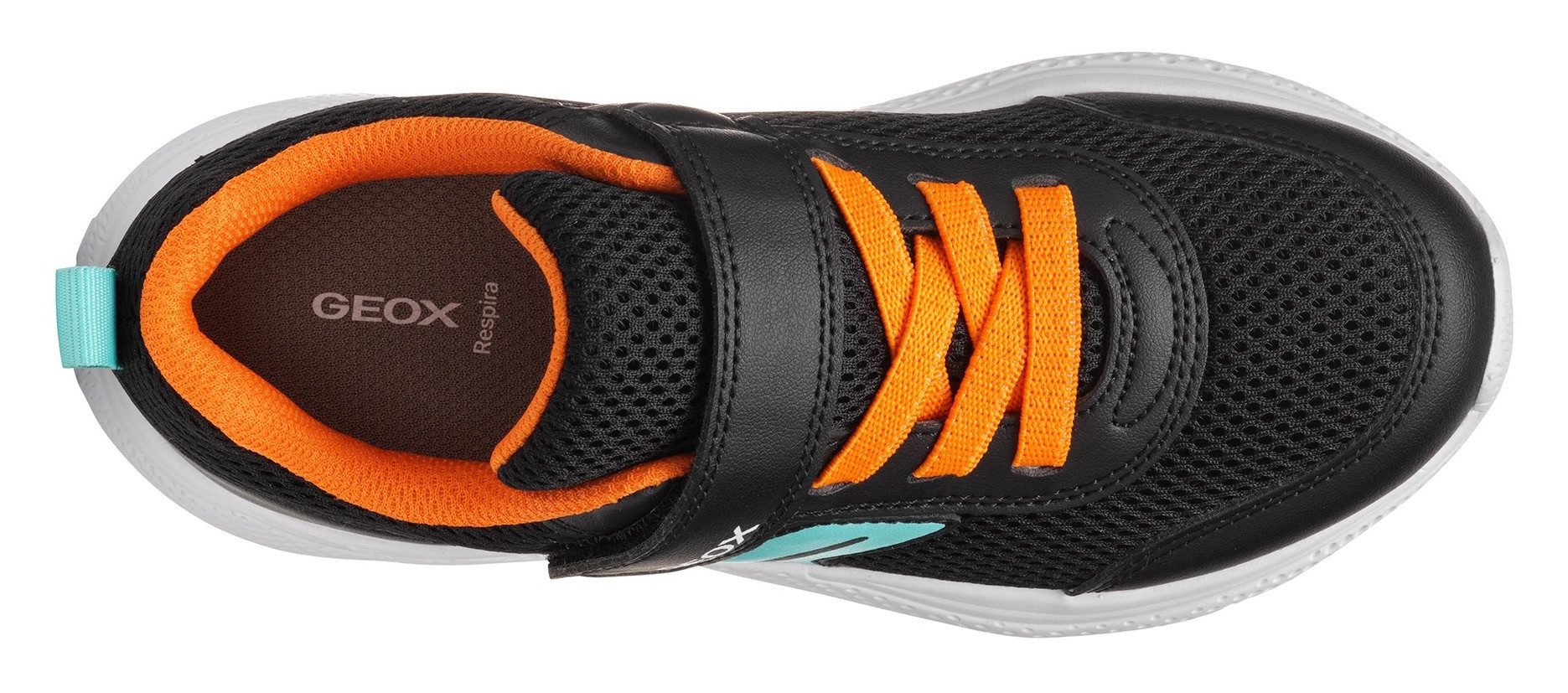 Geox Sneakers J SPRINTYE BOY , klittenbandschoen, vrijetijdsschoen, jongensschoen met elastische veters