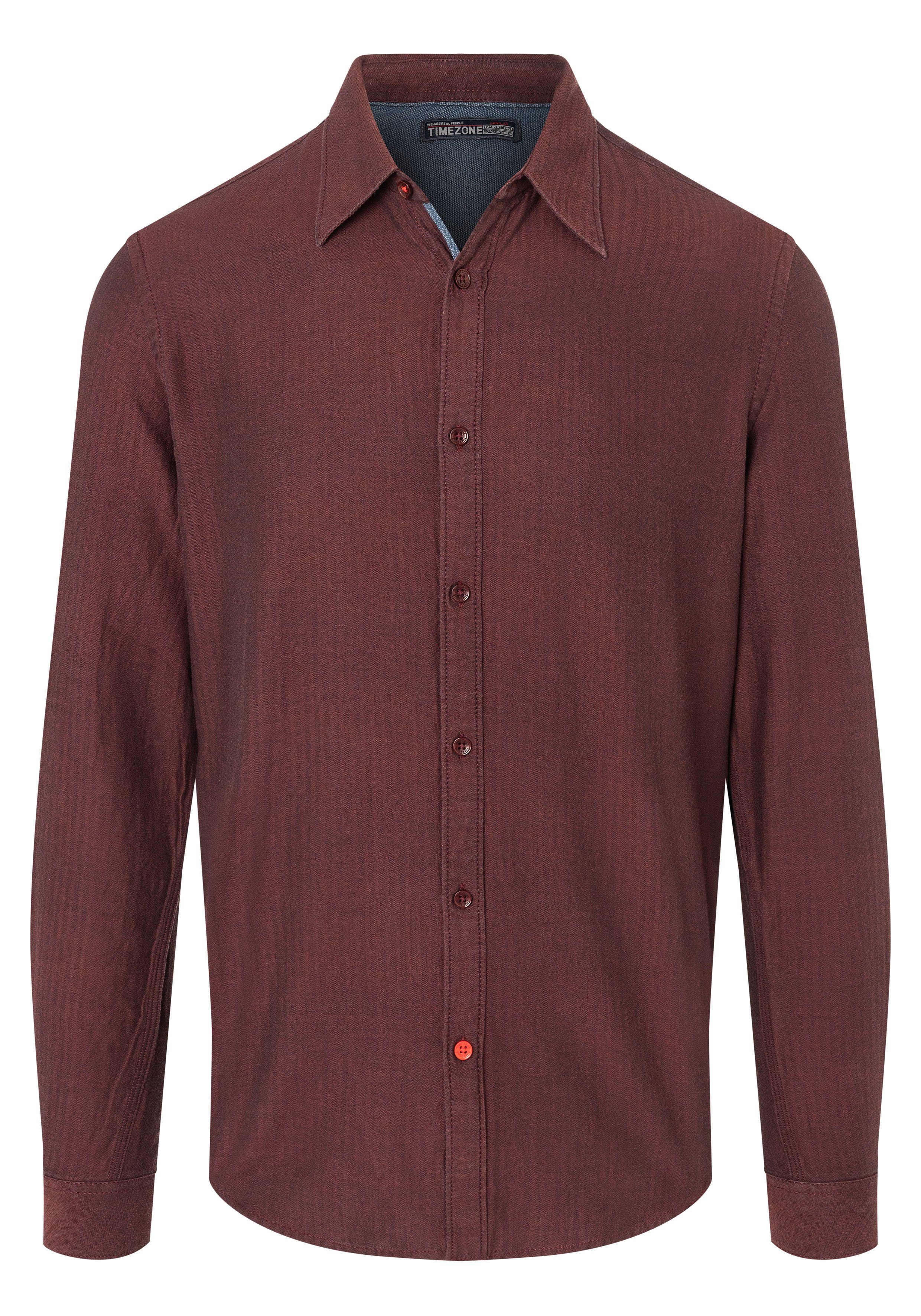 TIMEZONE Overhemd met lange mouwen Micro Pattern Shirt