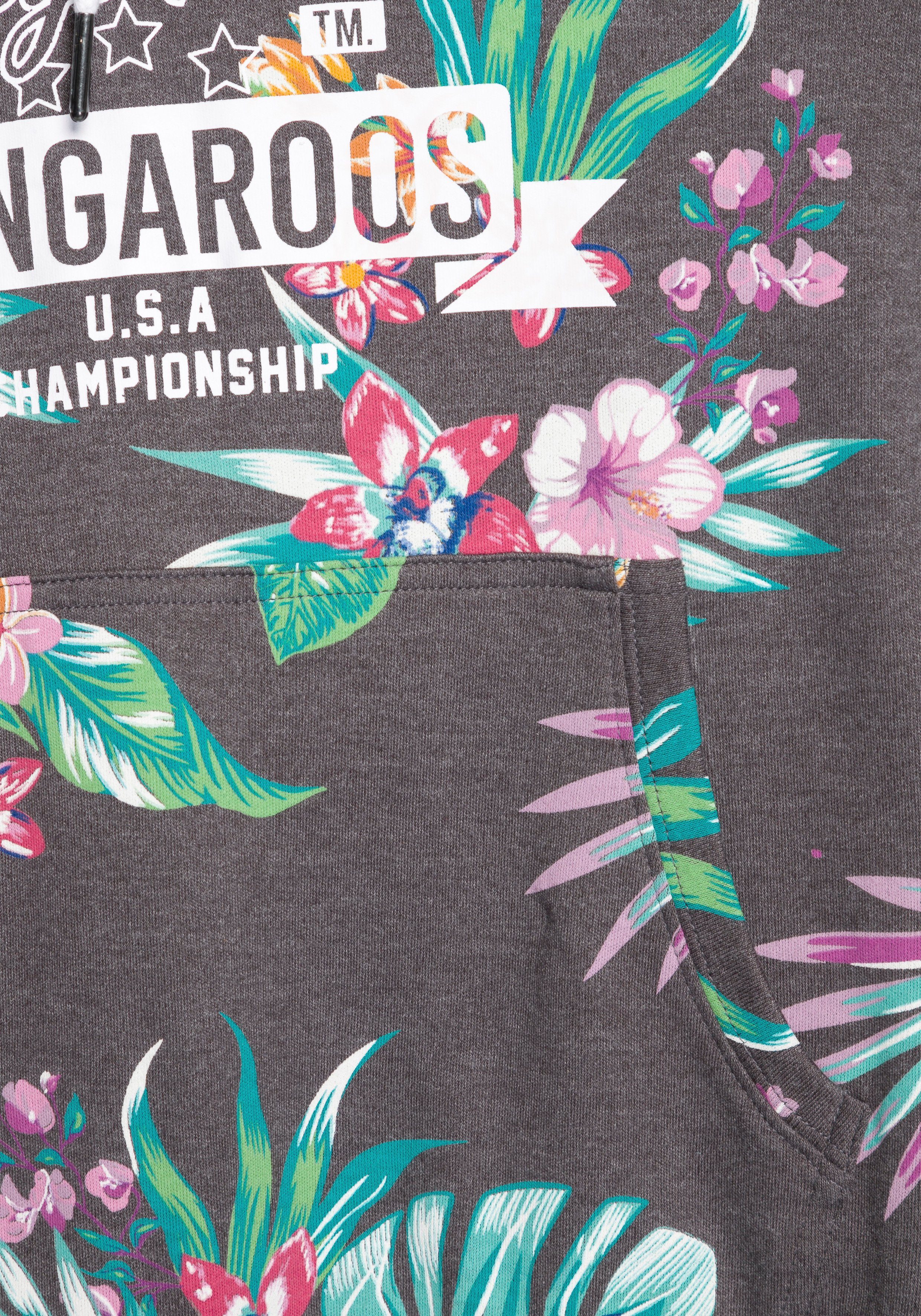 KangaROOS Hoodie Lange mouwen, figuurvolgende snit, van interlockmateriaal