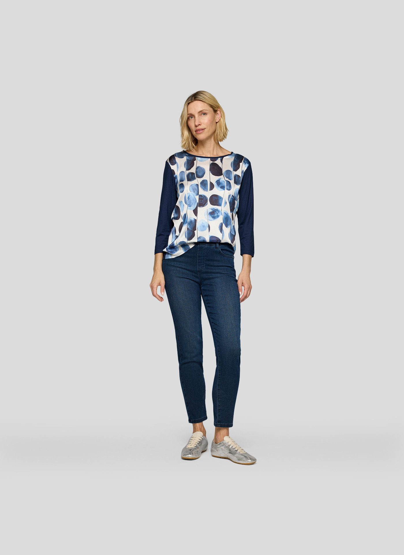Rabe Shirt met 3/4 mouwen met frontprint
