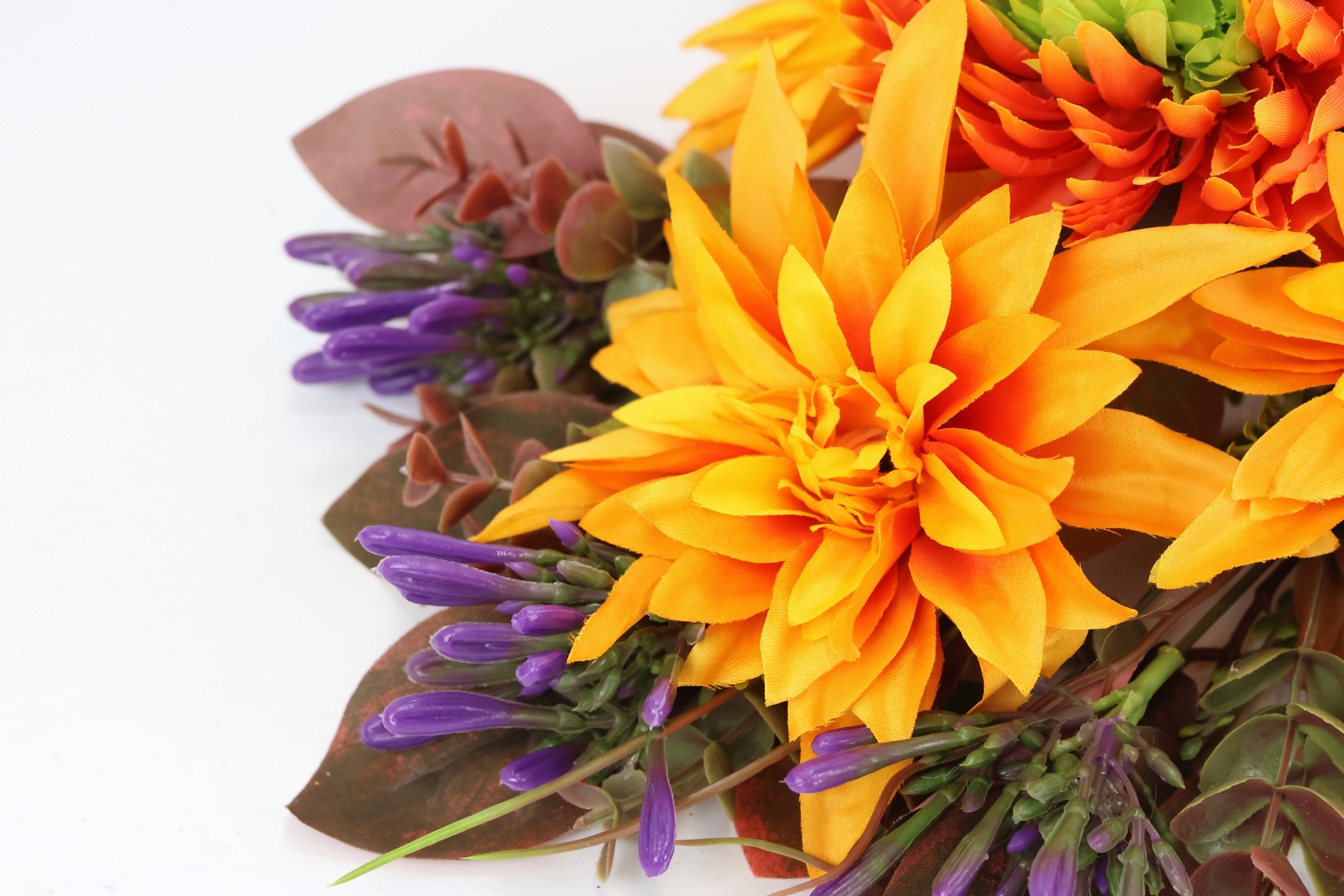 I.GE.A. Kunstbloem Chrysanten en dahlia’s Kunstmatige bloemen, chrysantenboeket (1 stuk)