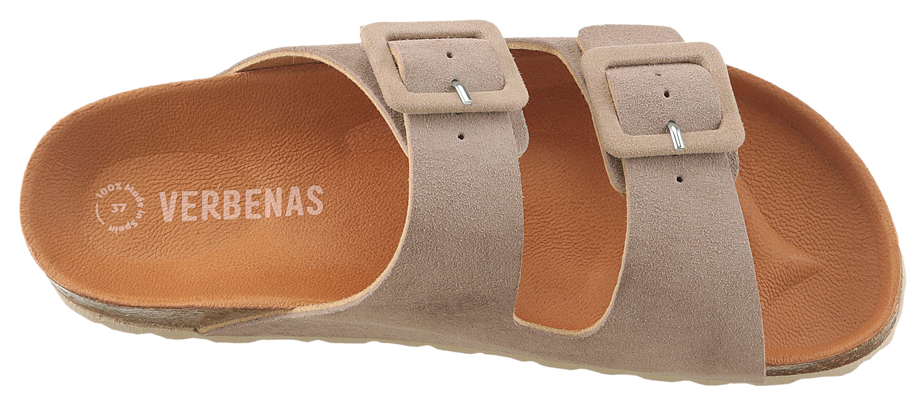 VERBENAS Slippers Randell Velour , zomerschoen, slippers, huisschoen, vakantieschoen met zacht voetbed