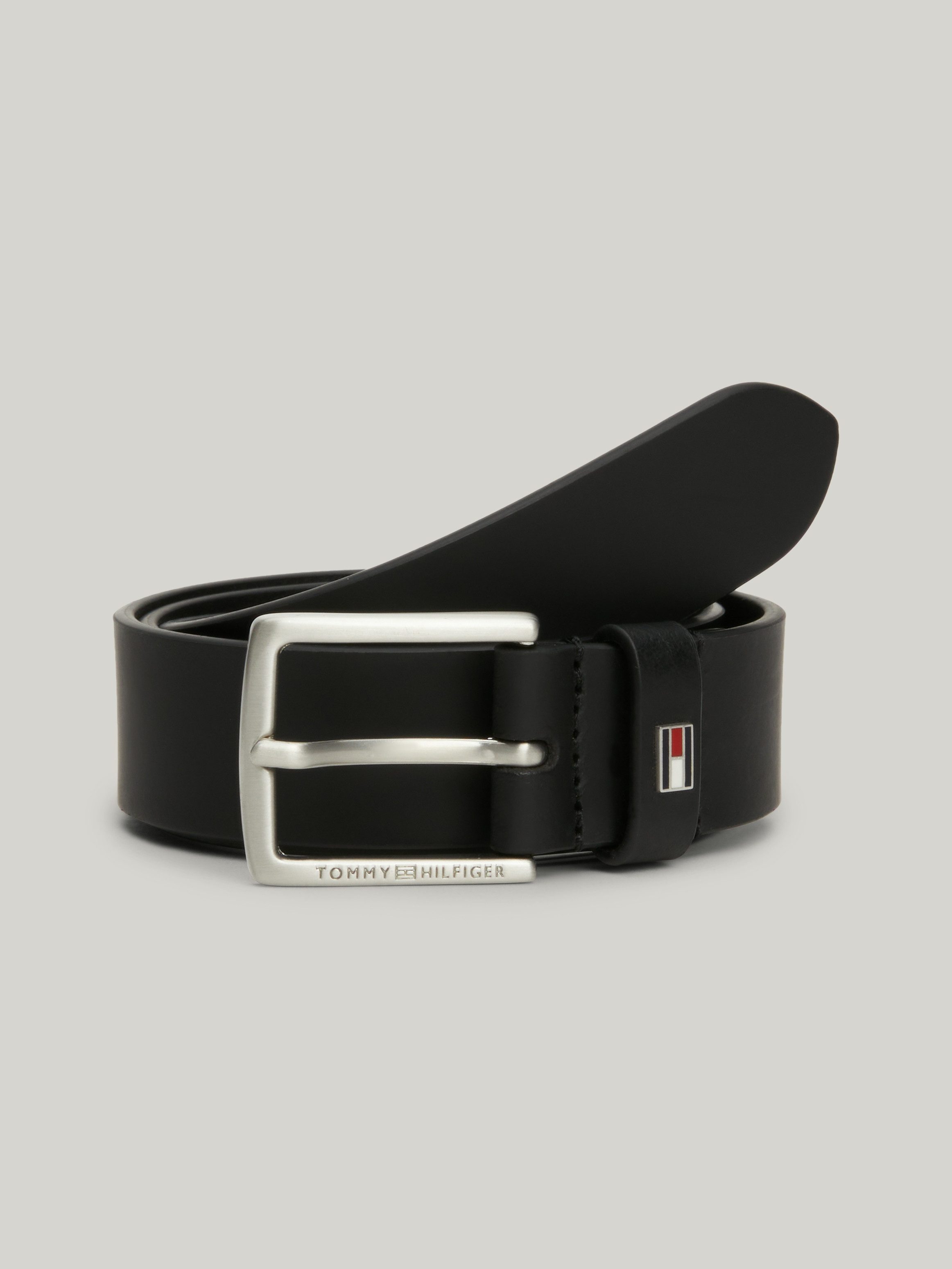 Tommy Hilfiger Leren riem Kids Leather Belt met klassieke metalen gesp