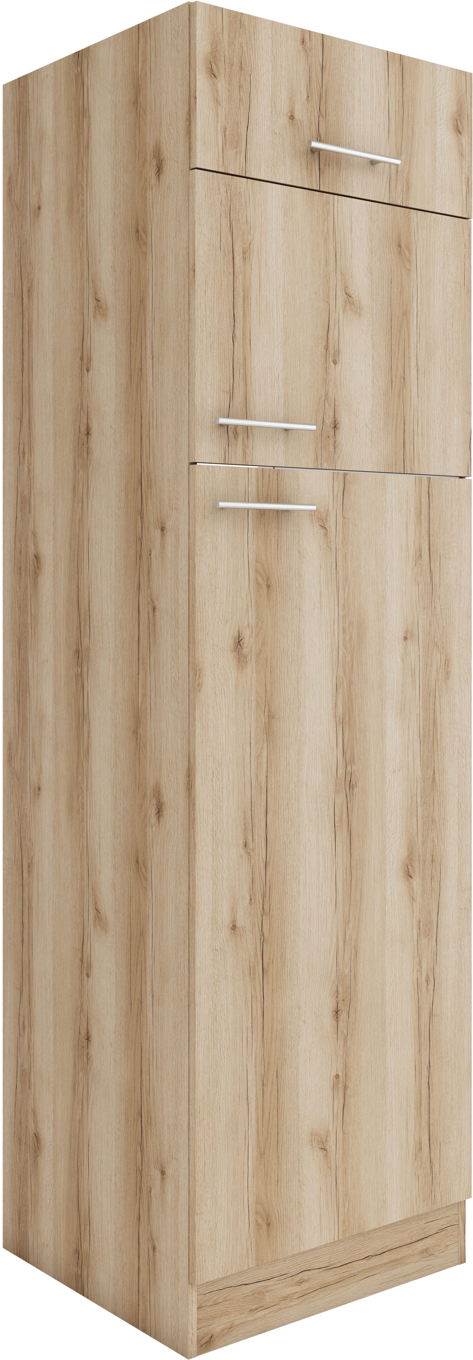 OPTIFIT Koelkastombouw Bella Breedte 60 cm, niche-afmetingen B/D/H 56,7/55,5/144,6 cm ombouwkasten beige