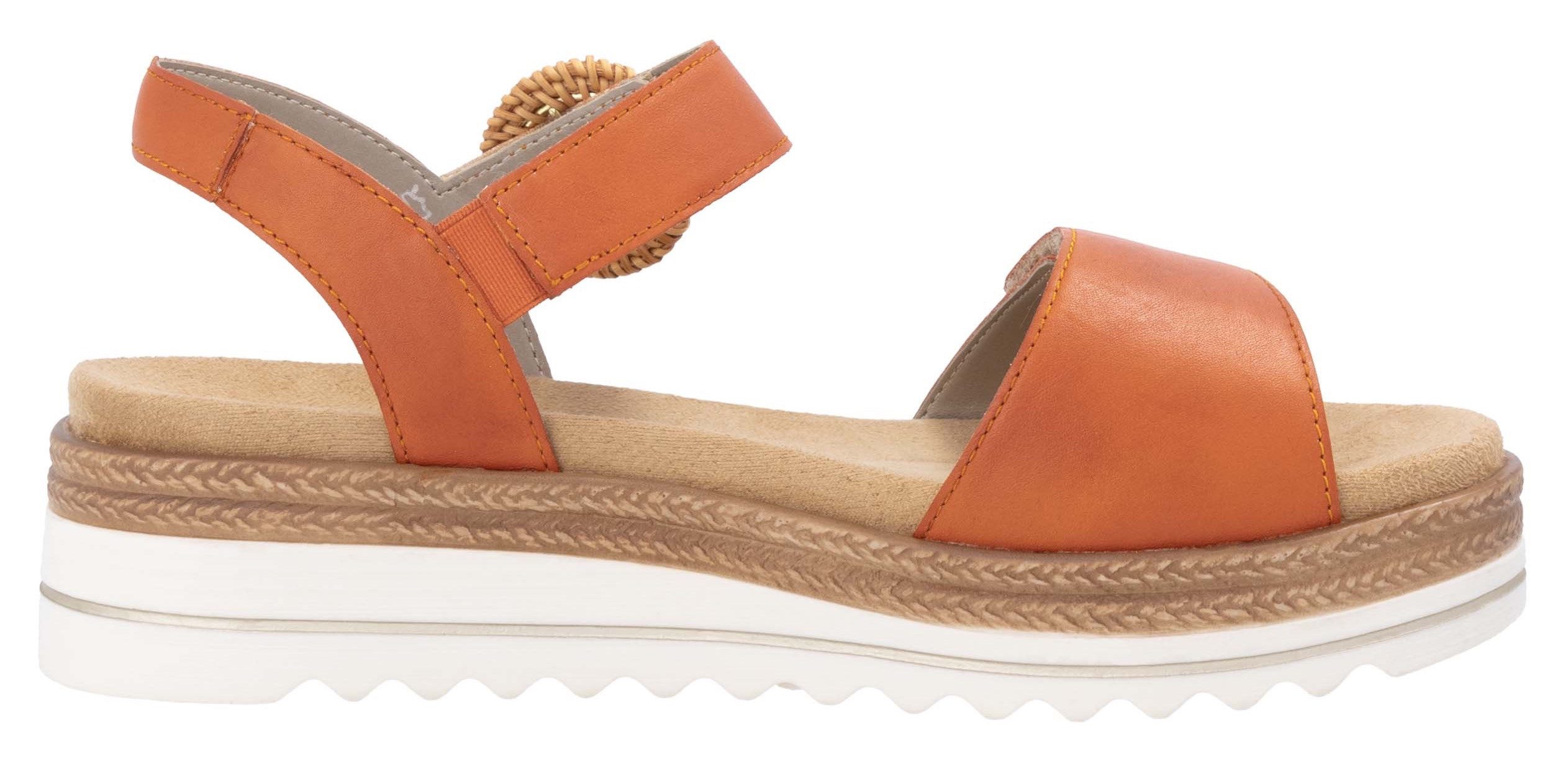 Remonte Sleehaksandaaltjes , zomerschoen, sandalen met bandjes en praktische klittenbandsluitingen