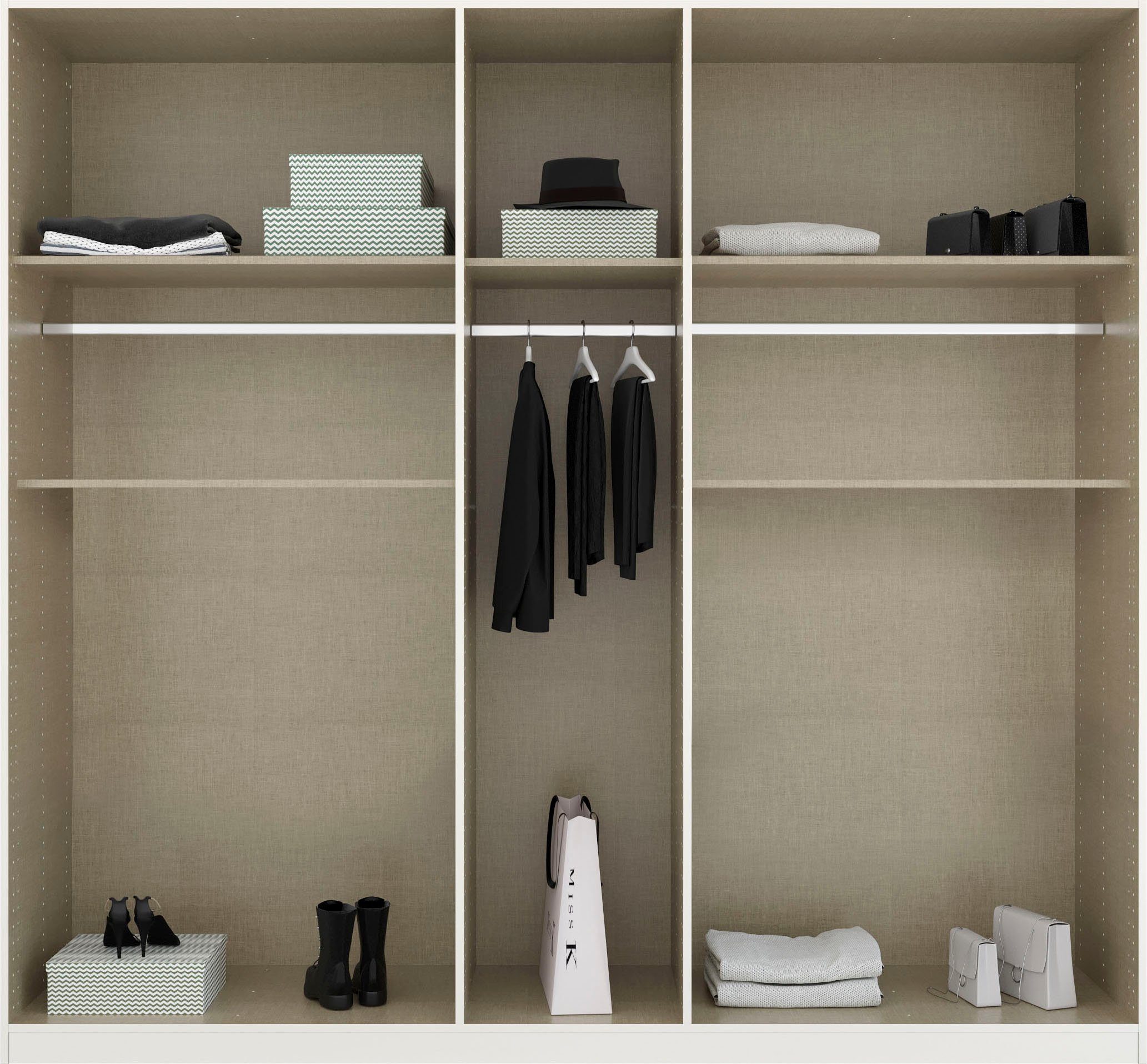 rauch Draaideurkast Kledingkast kast garderobe waskast TICAO met 2 ruime lades, veel opbergruimte made in germany
