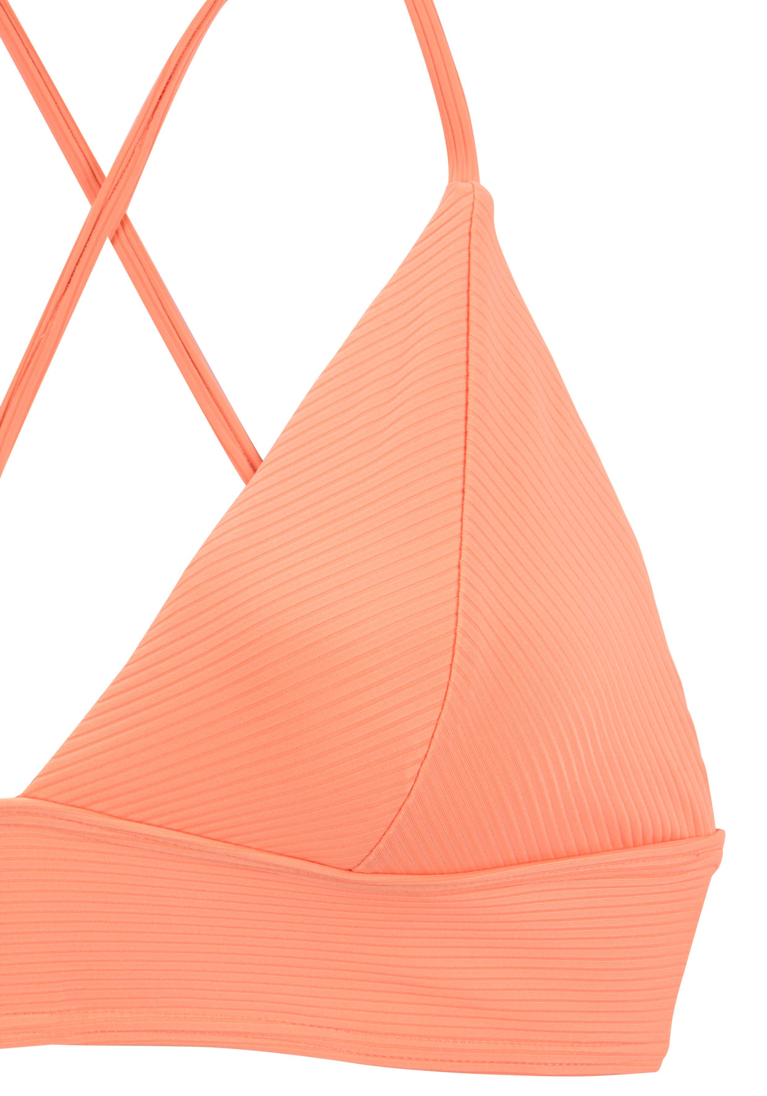 Venice Beach Triangel-bikinitop Lucky van geribbelde structuurstof