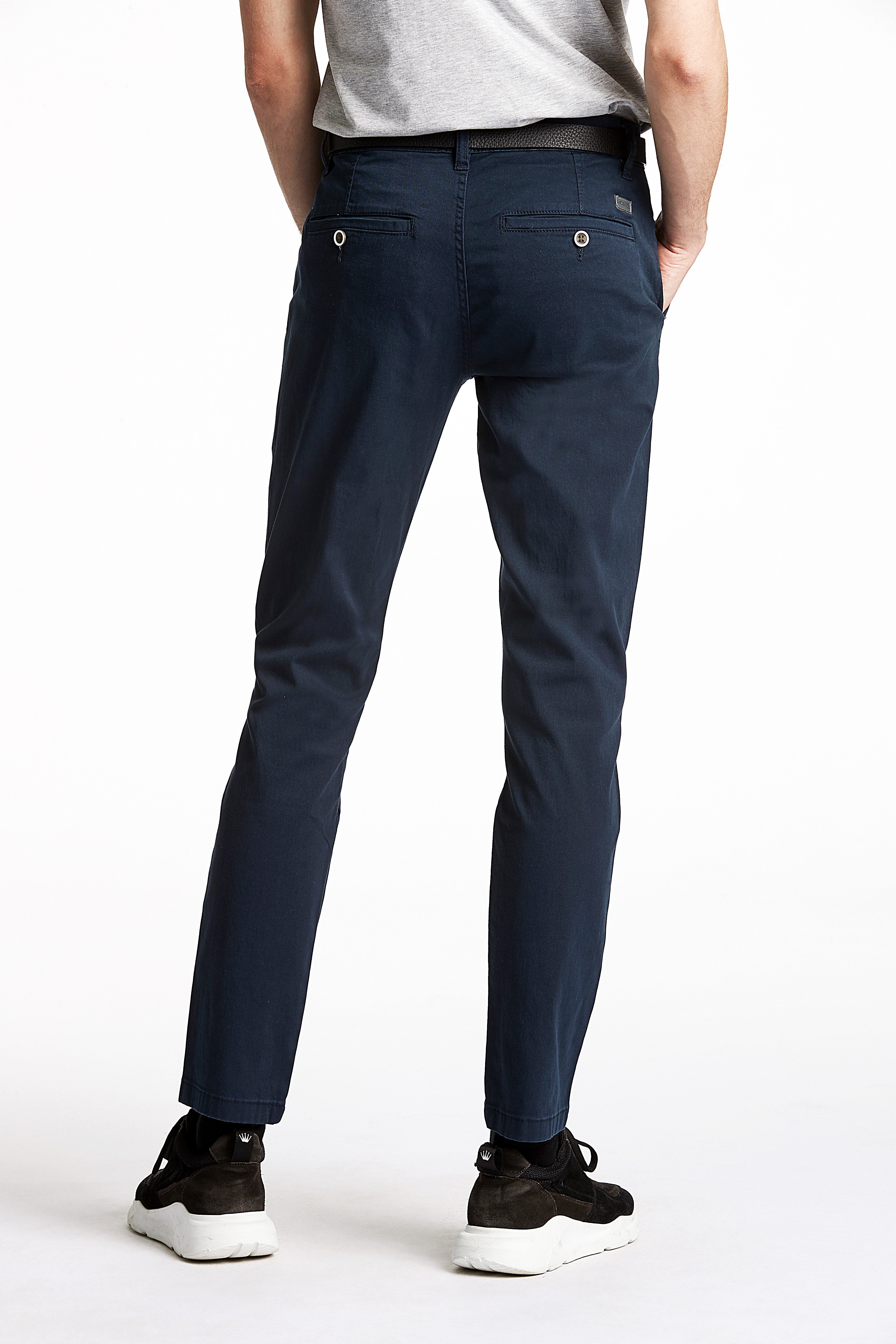 LINDBERGH Chino met riem en stretch (2-delig)