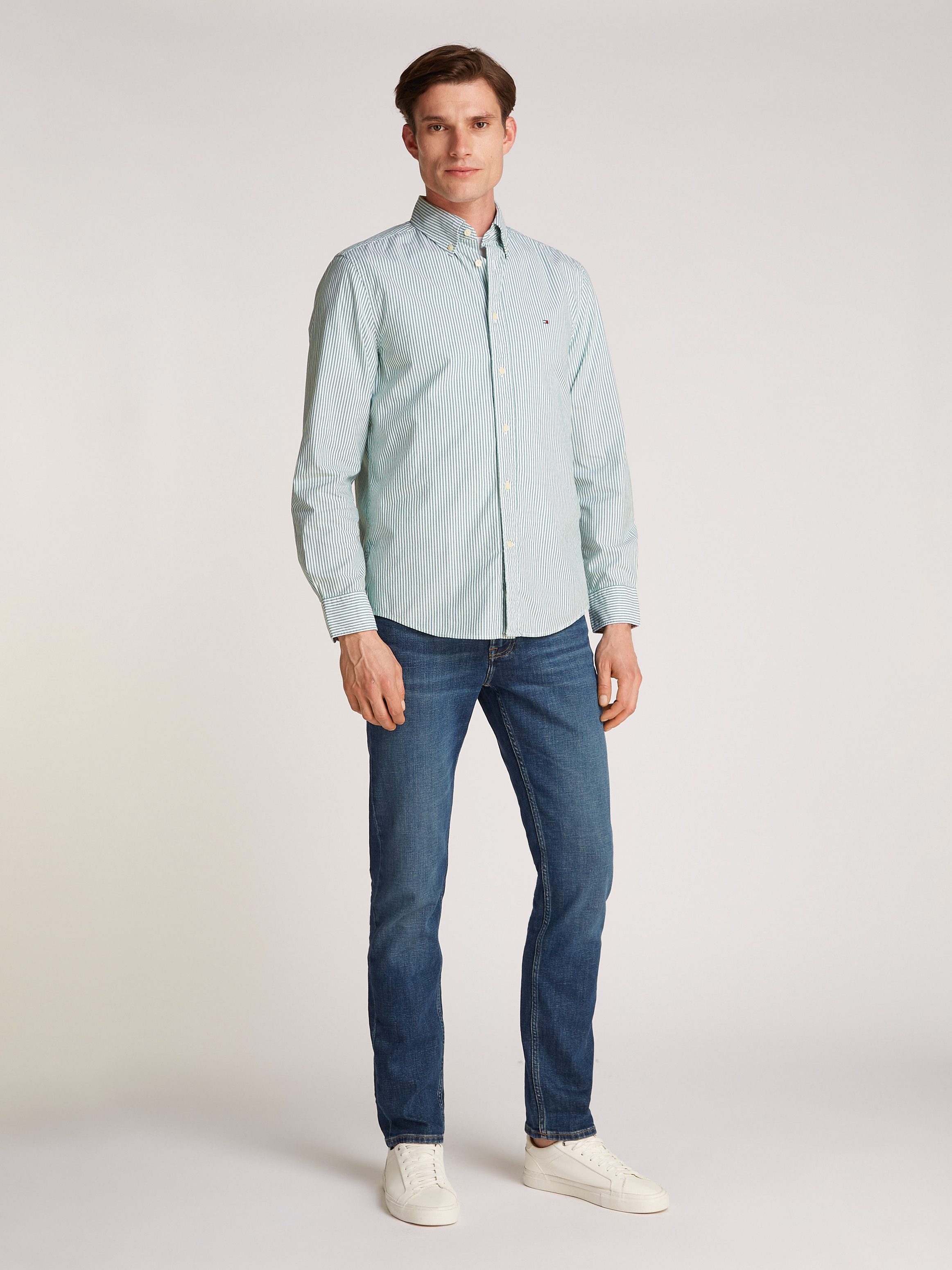 Tommy Hilfiger Overhemd met lange mouwen FLEX POPLIN CLASSIC STP RF SHIRT