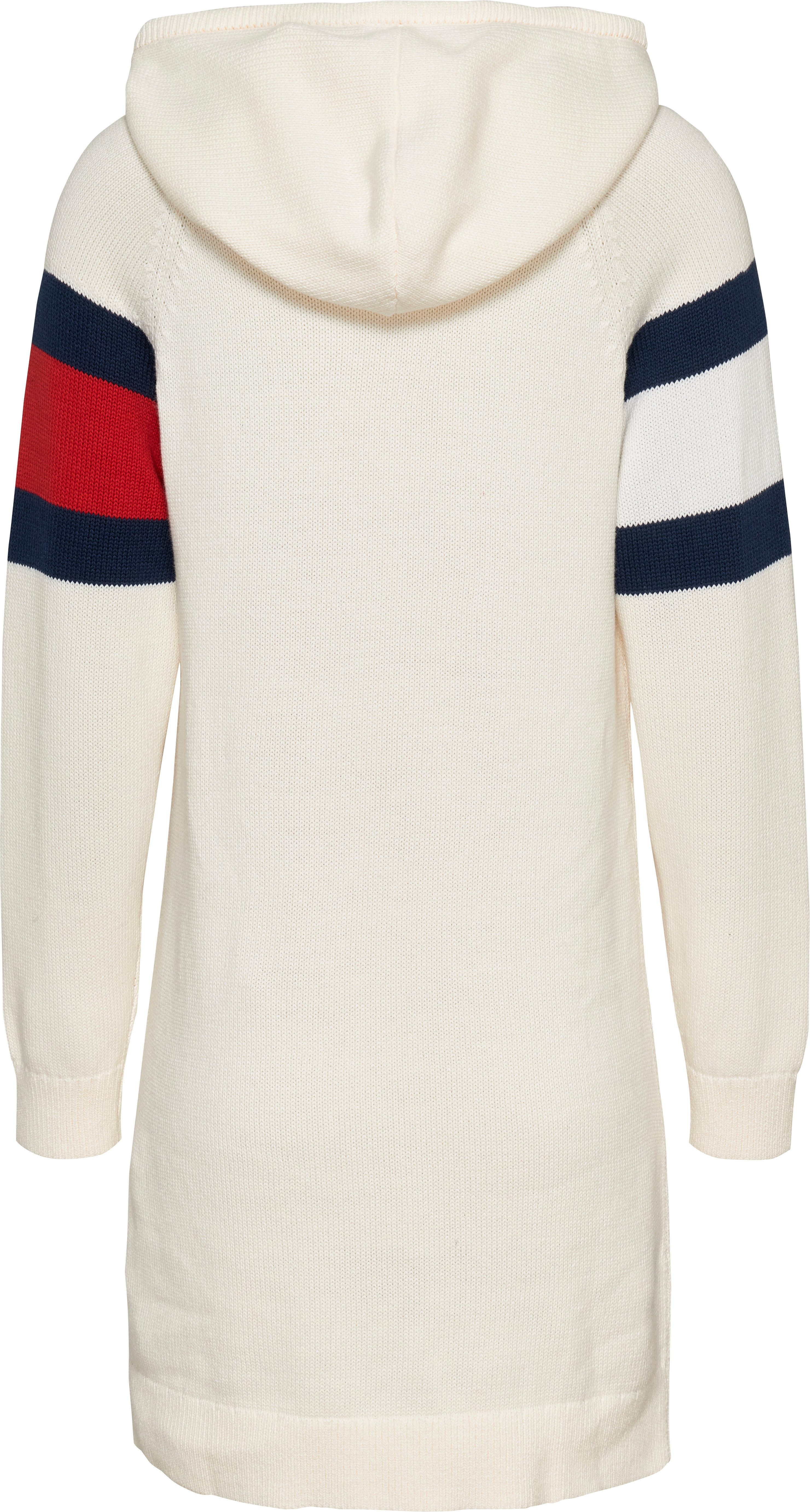 TOMMY JEANS Gebreide jurk TJW FLAG HOOD SWEATER DRESS EXT