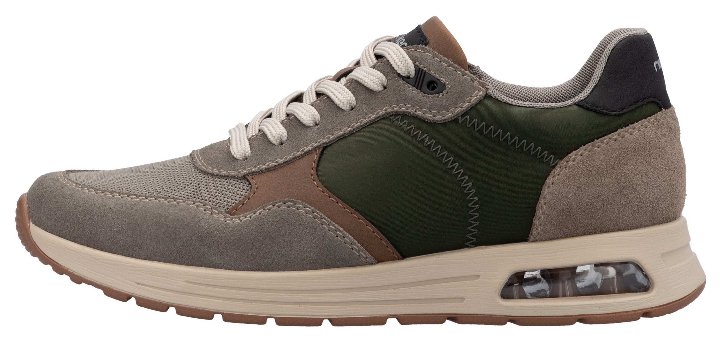 Rieker Sneakers veterschoen, lage schoen, vrijetijdsschoen met gepolsterde schachtversteviging