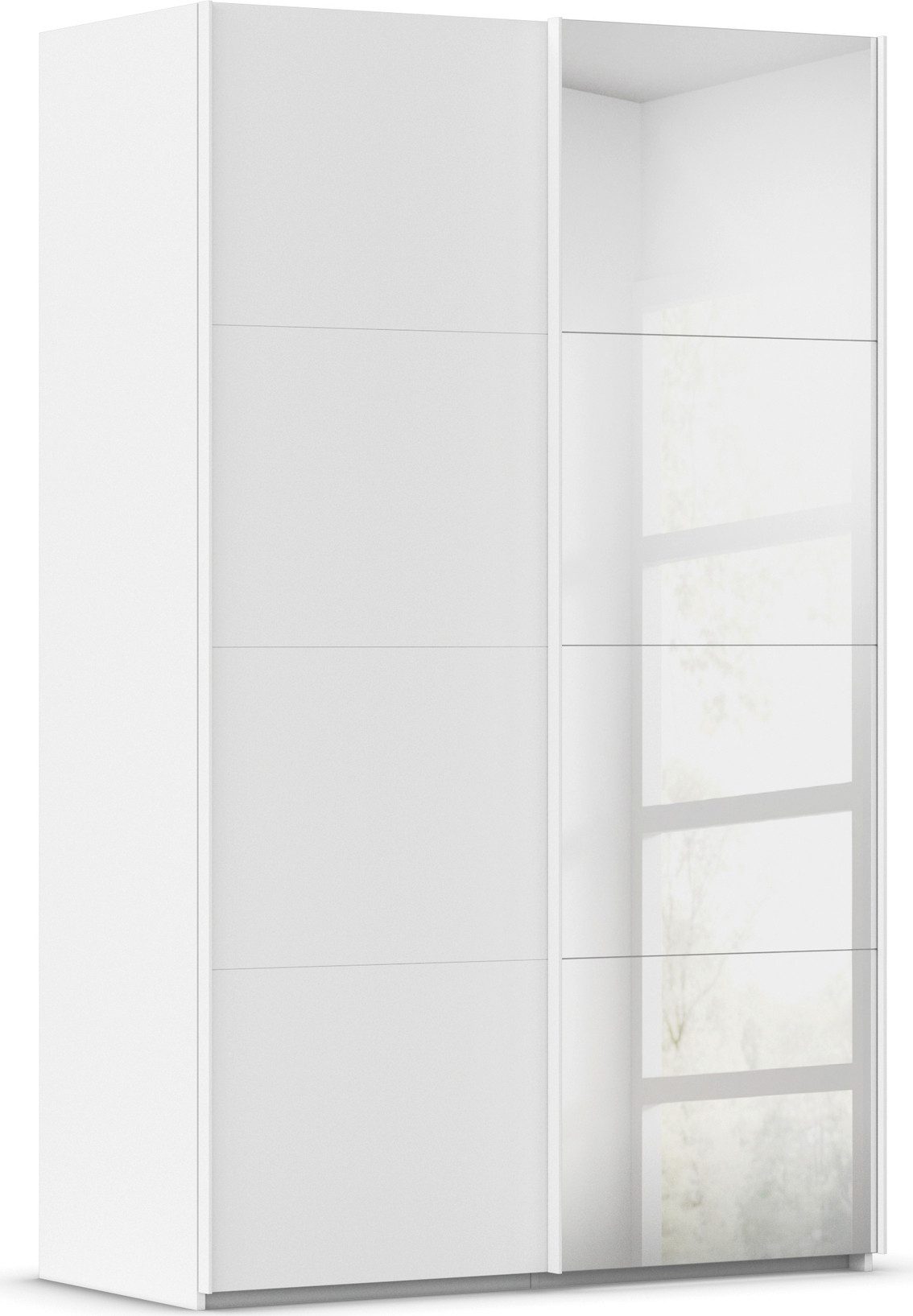 rauch Schuifdeurkast Kledingkast Kast Garderobe Slaapkamerkast EVELYN in elegante stijl met spiegel 5 breedtes veel opbergruimte made in germany