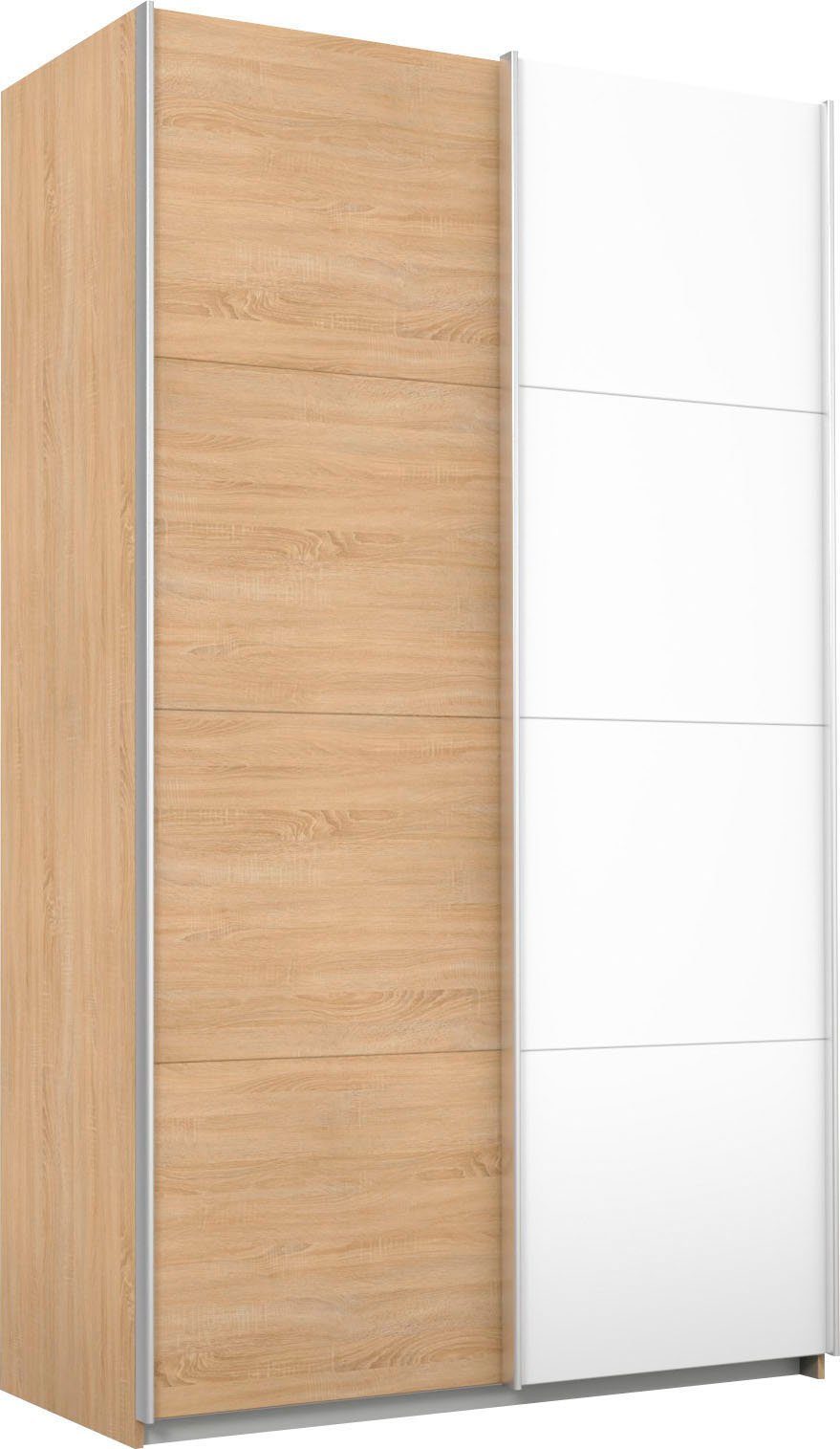 rauch Zweefdeurkast Quadra kledingkast BESTSELLER kast garderobe met mogelijkheid tot individuele frontuitvoering, lichtlopende deuren