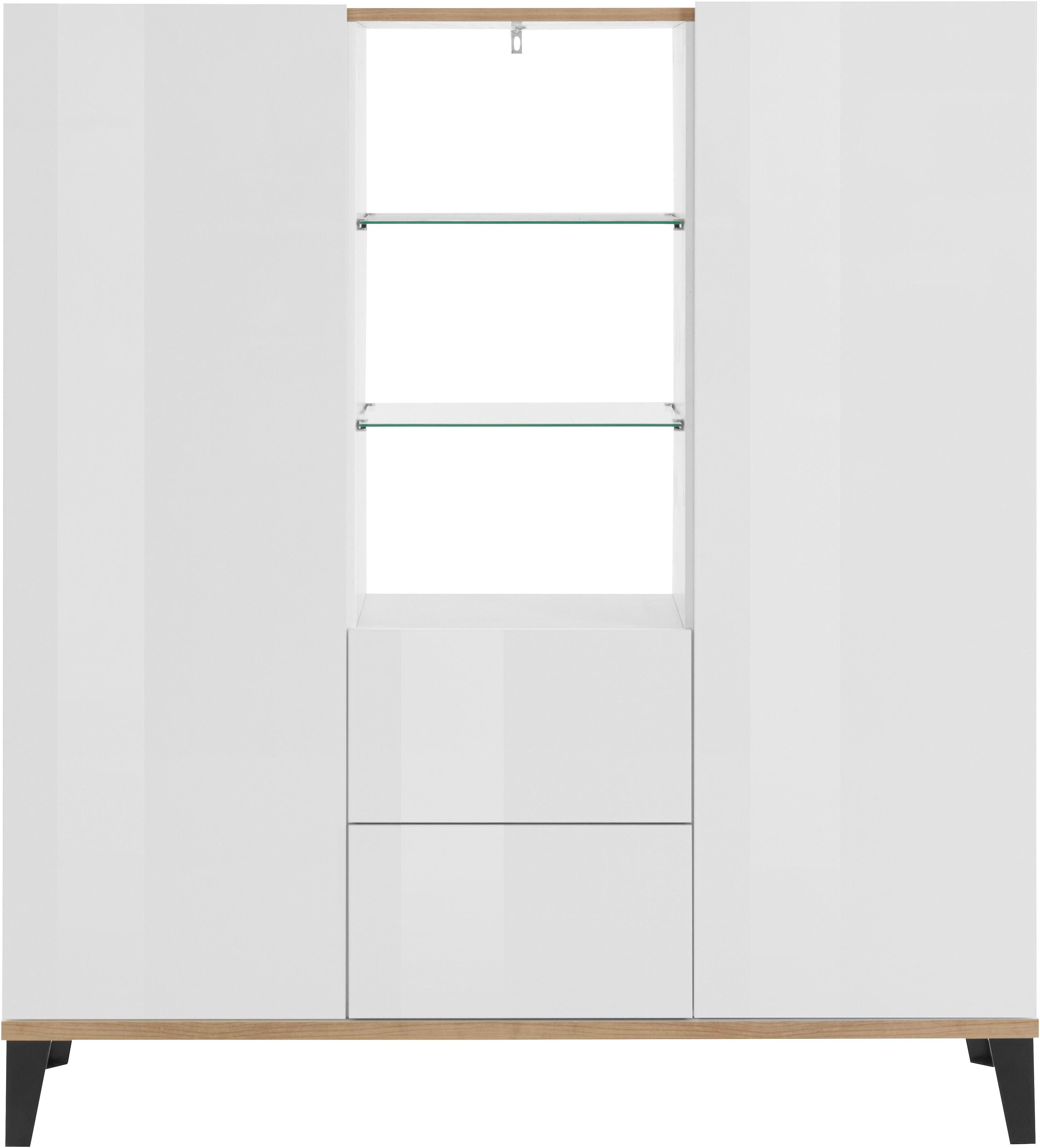 INOSIGN Highboard SUNRISE Breedte 120 cm highboards wit