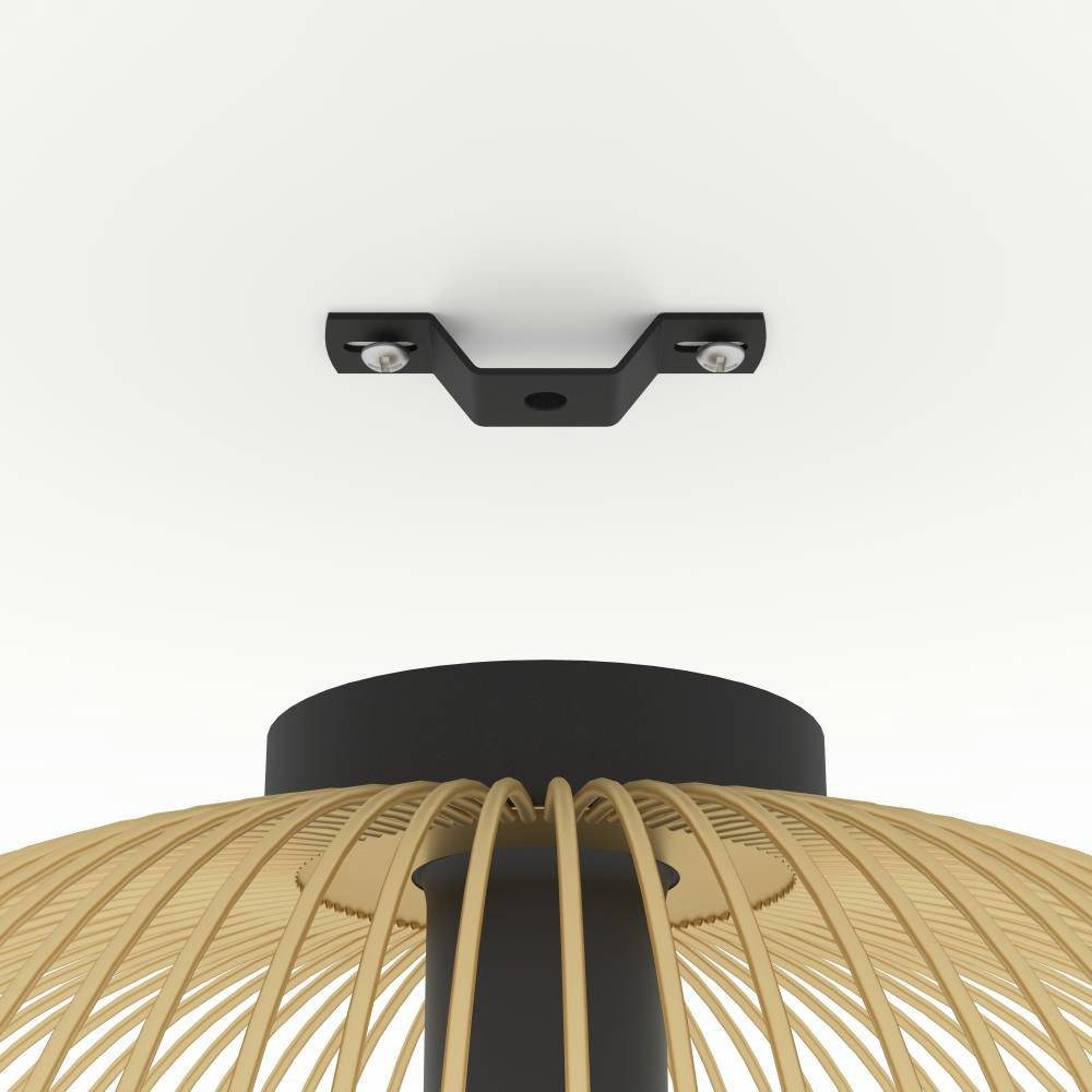 EGLO Plafondlamp VENEZUELA plafondlamp, eettafellamp, metaal, zwart, goud, E27 (1 stuk)