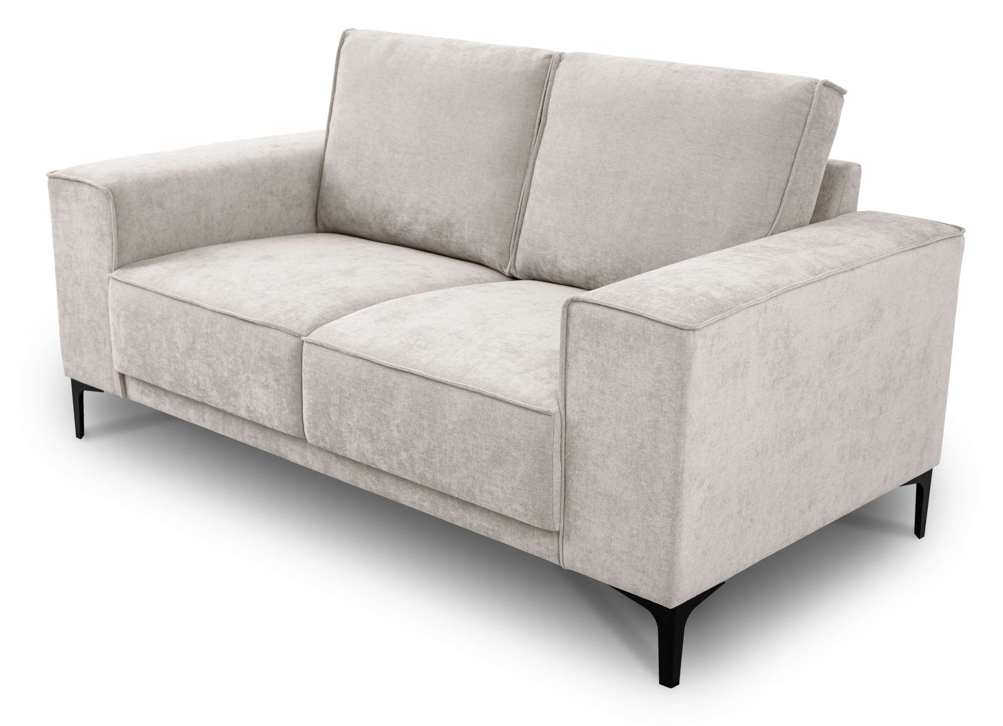 Places of Style 2-zitsbank Compact bank Oland, structuur, platweefsel, luxe microvezel, bouclé