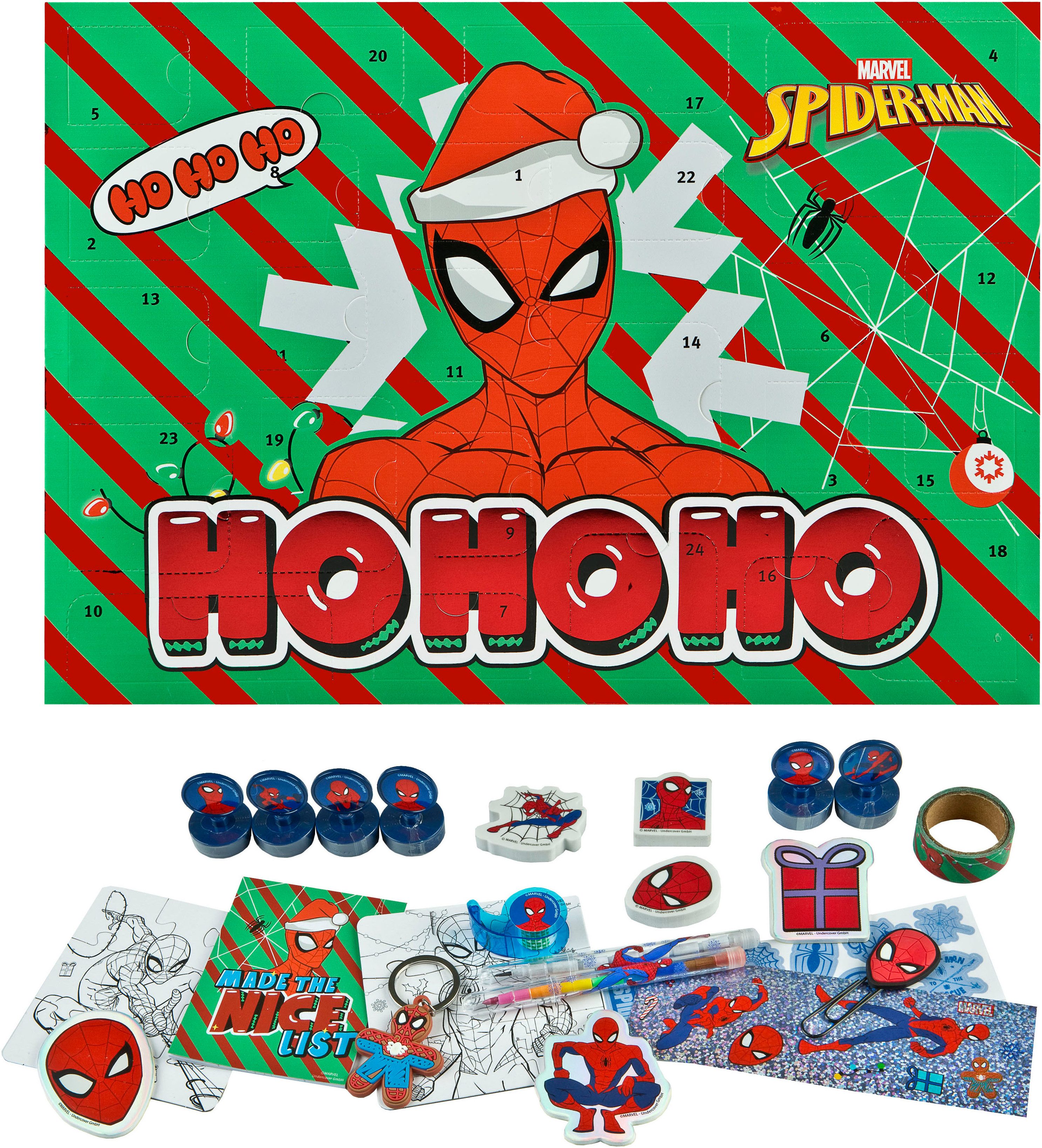 UNDERCOVER Speelgoed adventskalender Spiderman (24-delig)