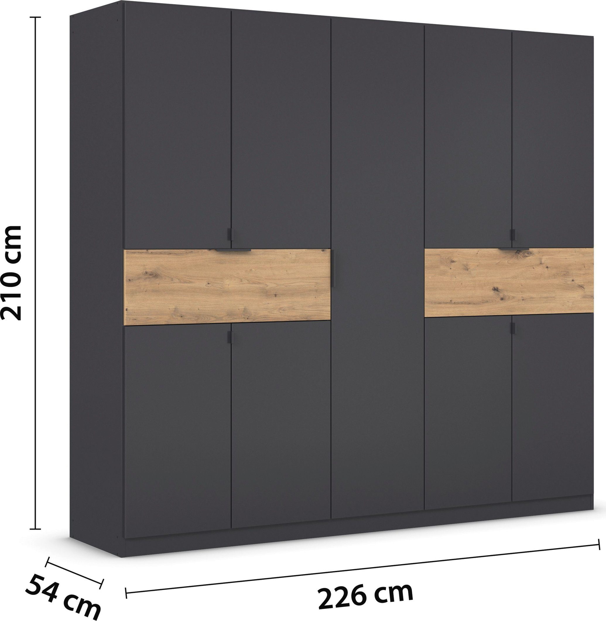 rauch Draaideurkast Kledingkast kast garderobe waskast TICAO met 2 ruime lades, veel opbergruimte made in germany