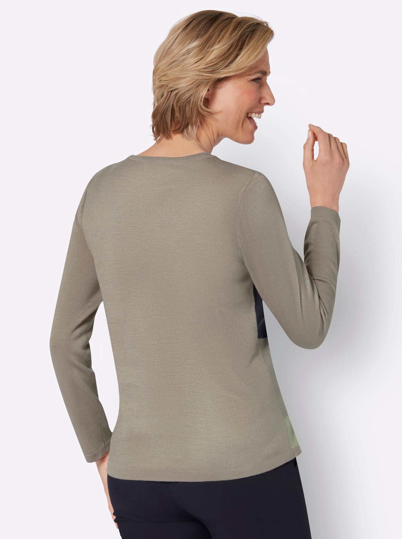 Classic Basics JacquardTrui met lange mouwen