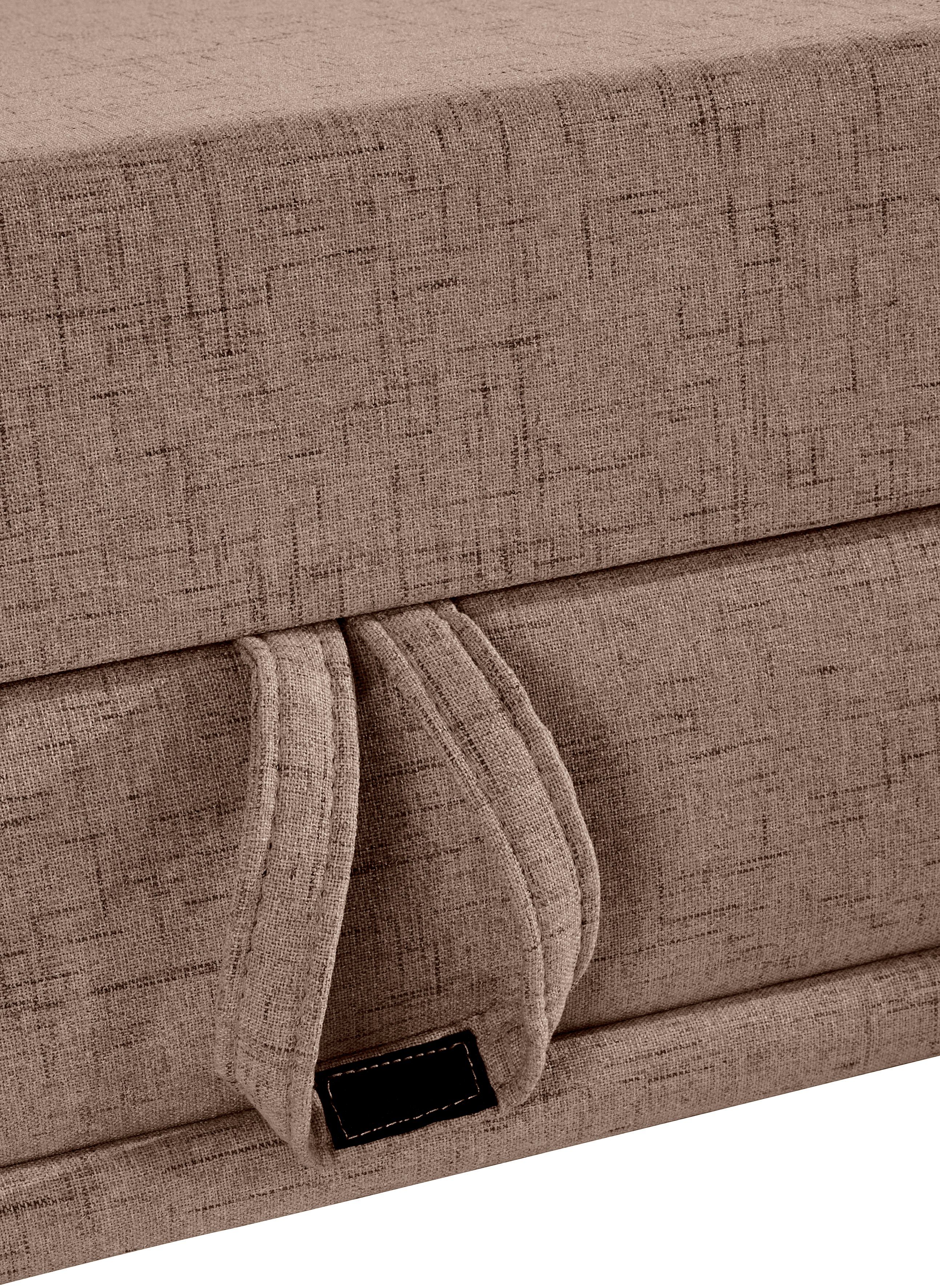 Places of Style Hoekbank Costello L-vorm, met zitdiepteverstelling, armleuningverstelling en