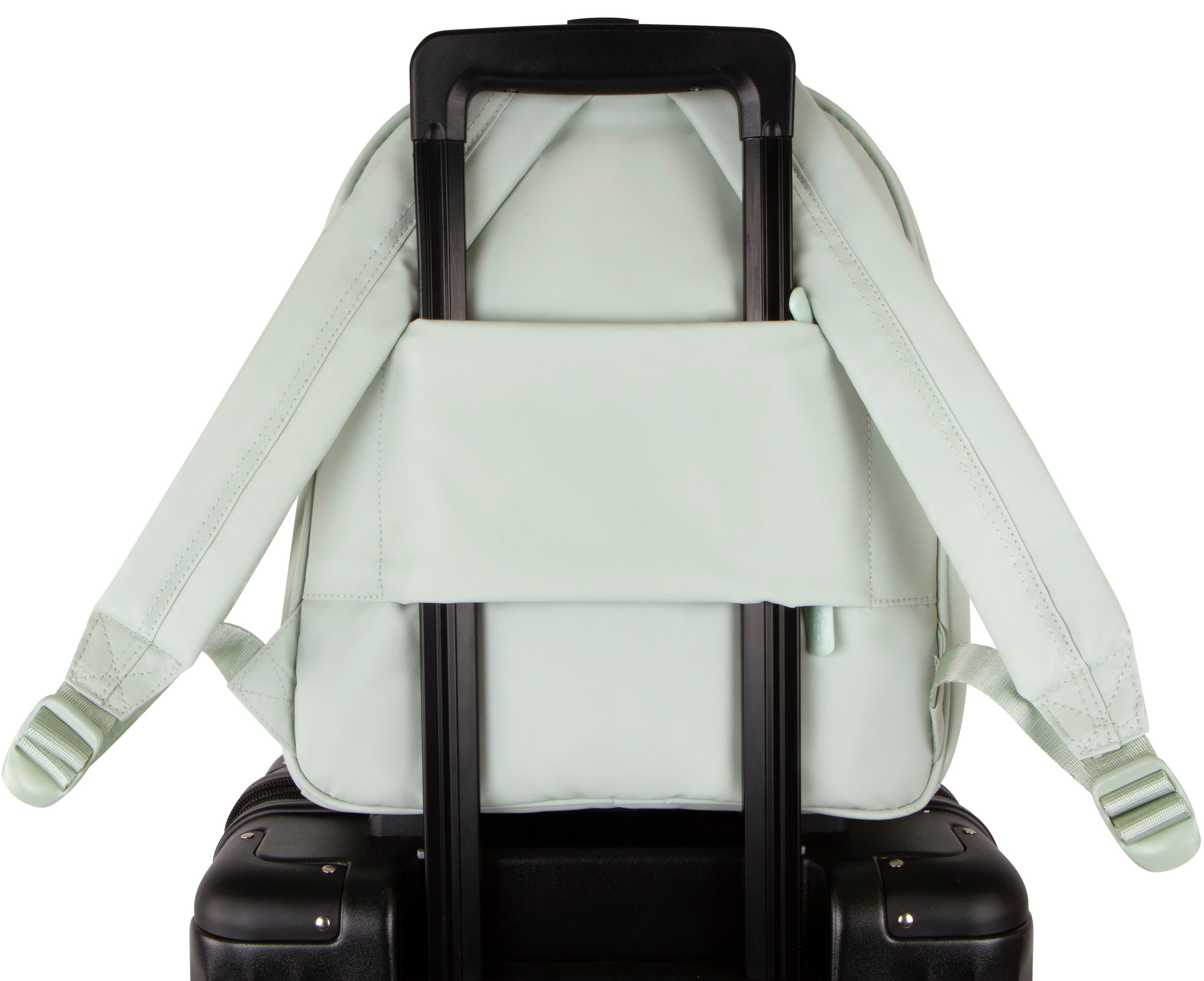 Heys Rugzak The Puffer Backpack Trolley-opzet-sleeve