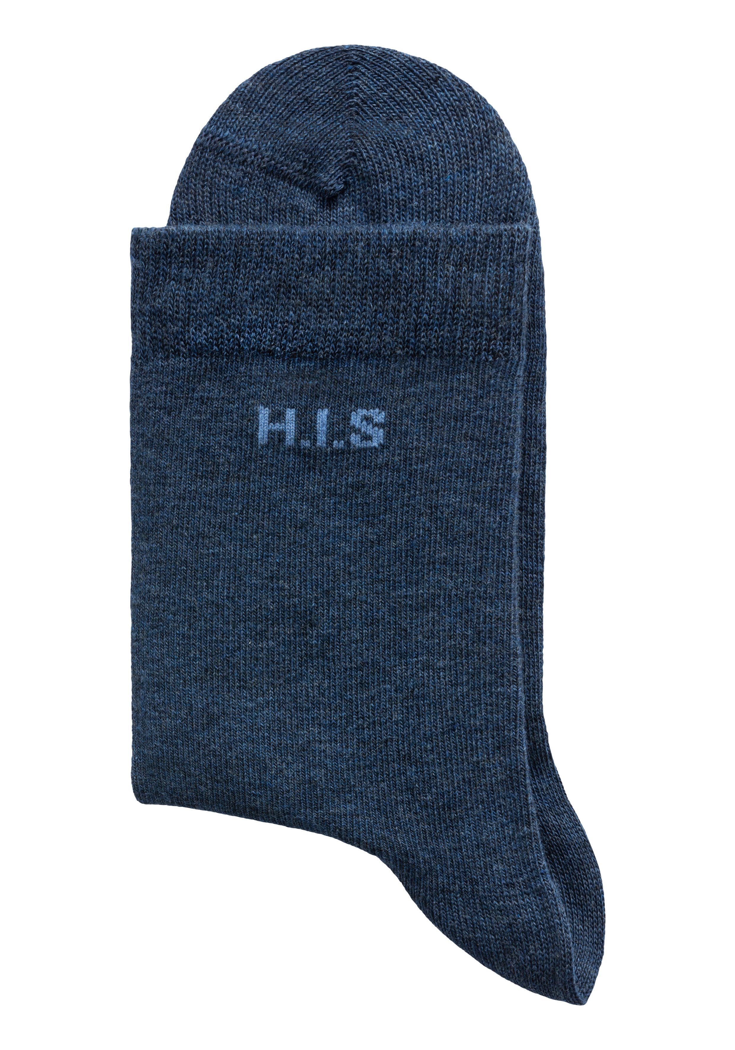 H.I.S Sokken met ingebreid logo (set, 16 paar)