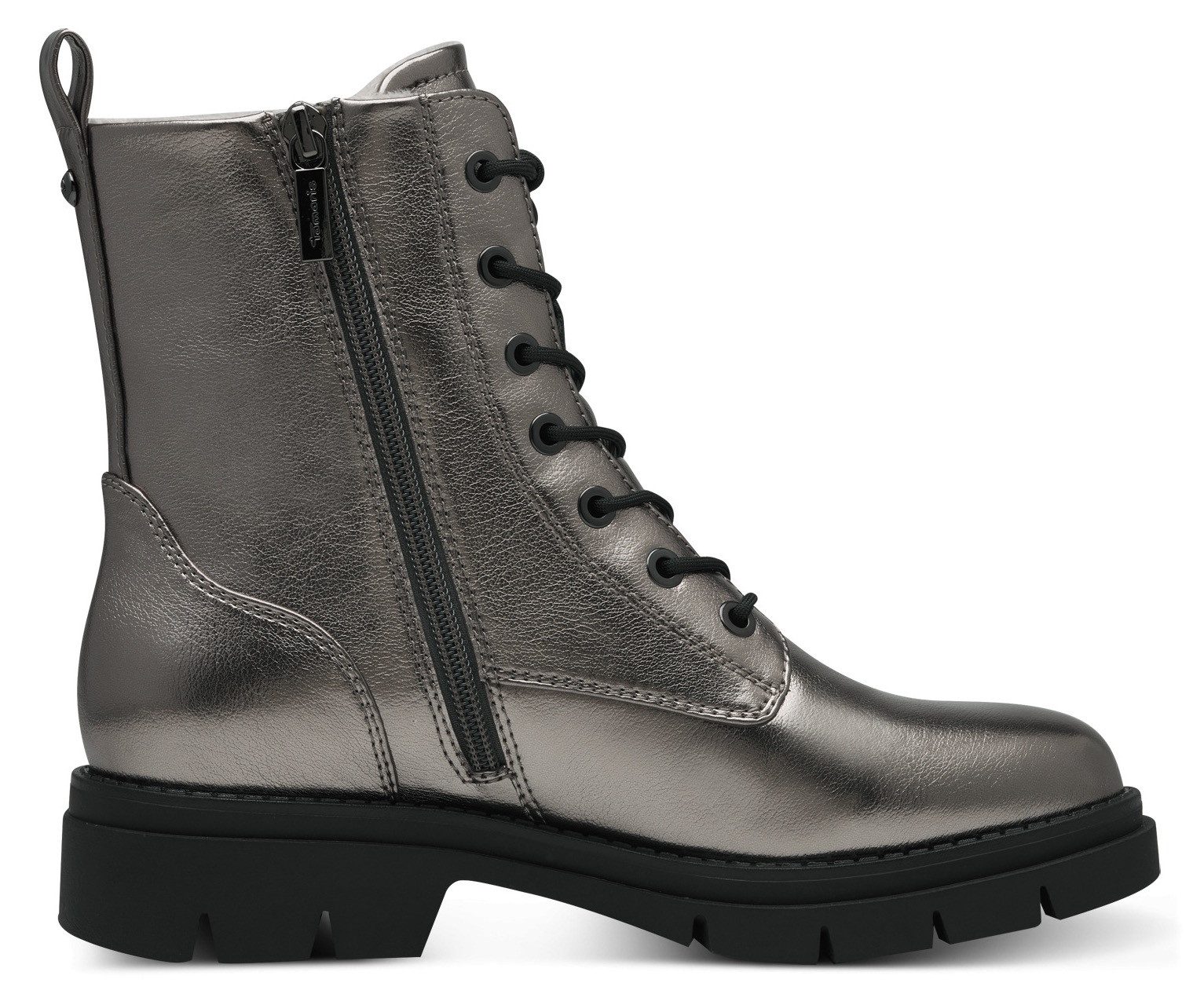 Tamaris Veterlaarsjes blokhak, herfstmode, veterschoenen met touch it-uitrusting