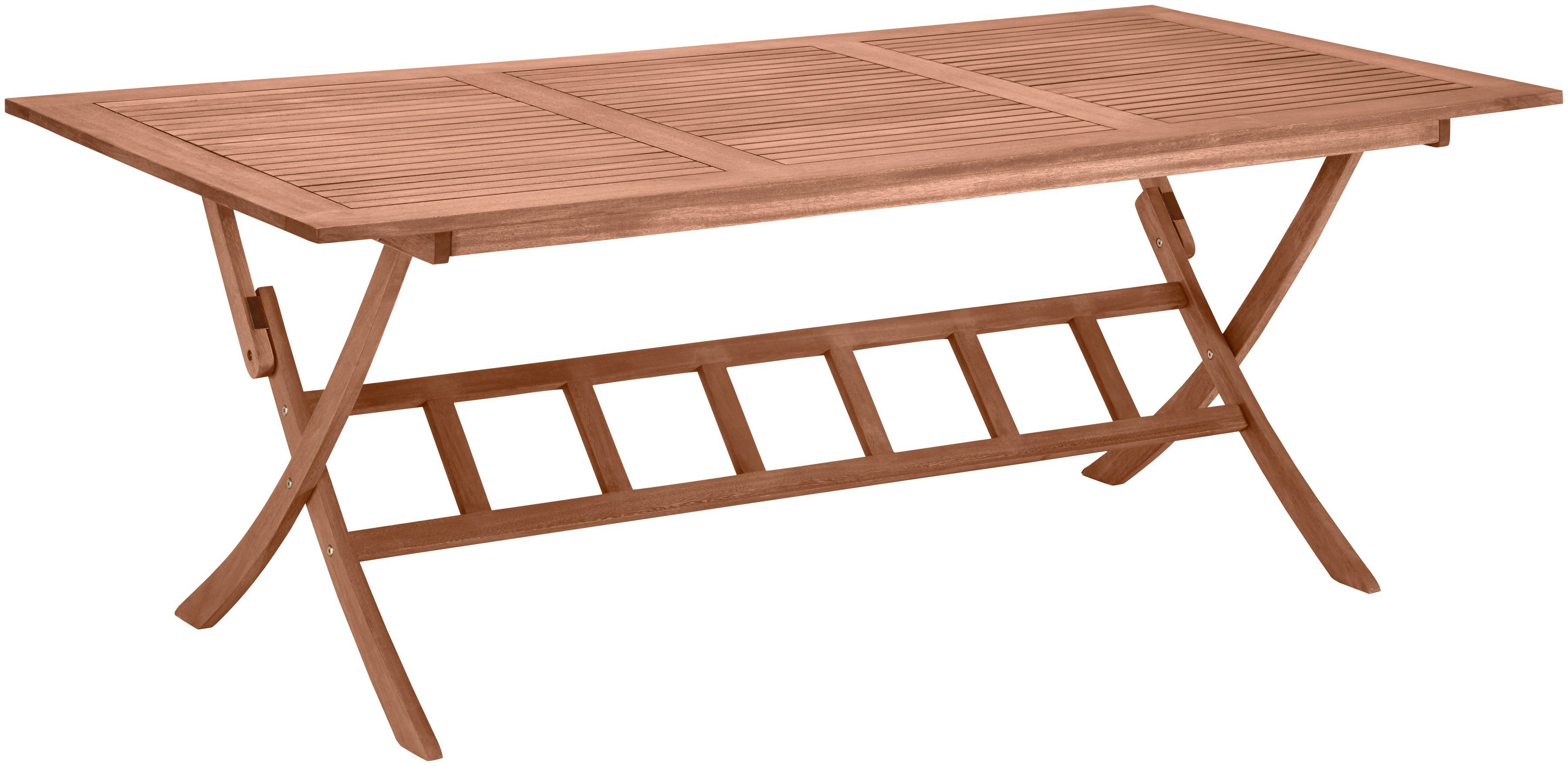 MERXX Tuintafel Maracaibo tuintafels maat 100 cm x 74 cm x 200 cm bruin
