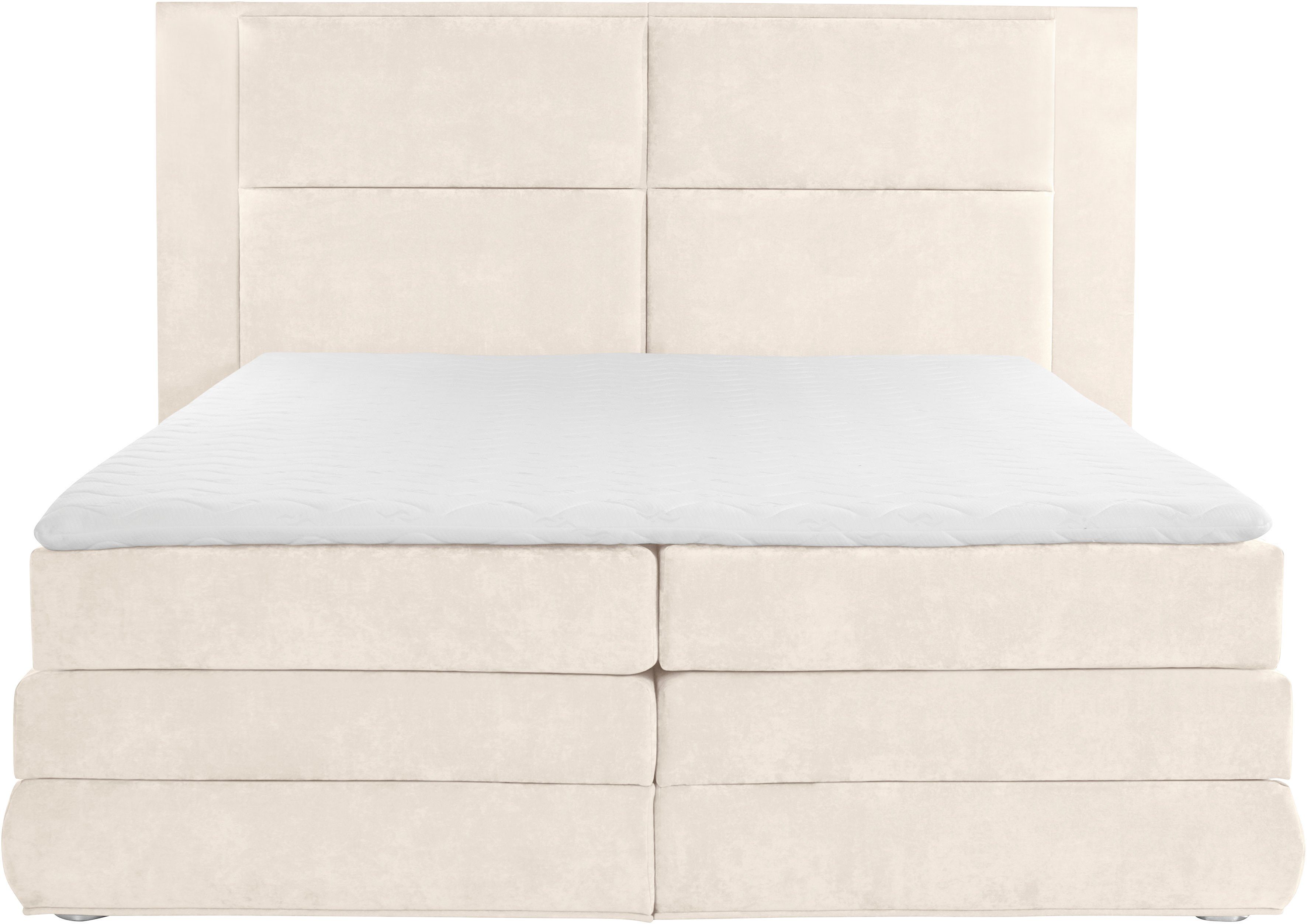COLLECTION AB Boxspring Copenhagen inclusief bedkist, topmatras, naar keuze met ledverlichting