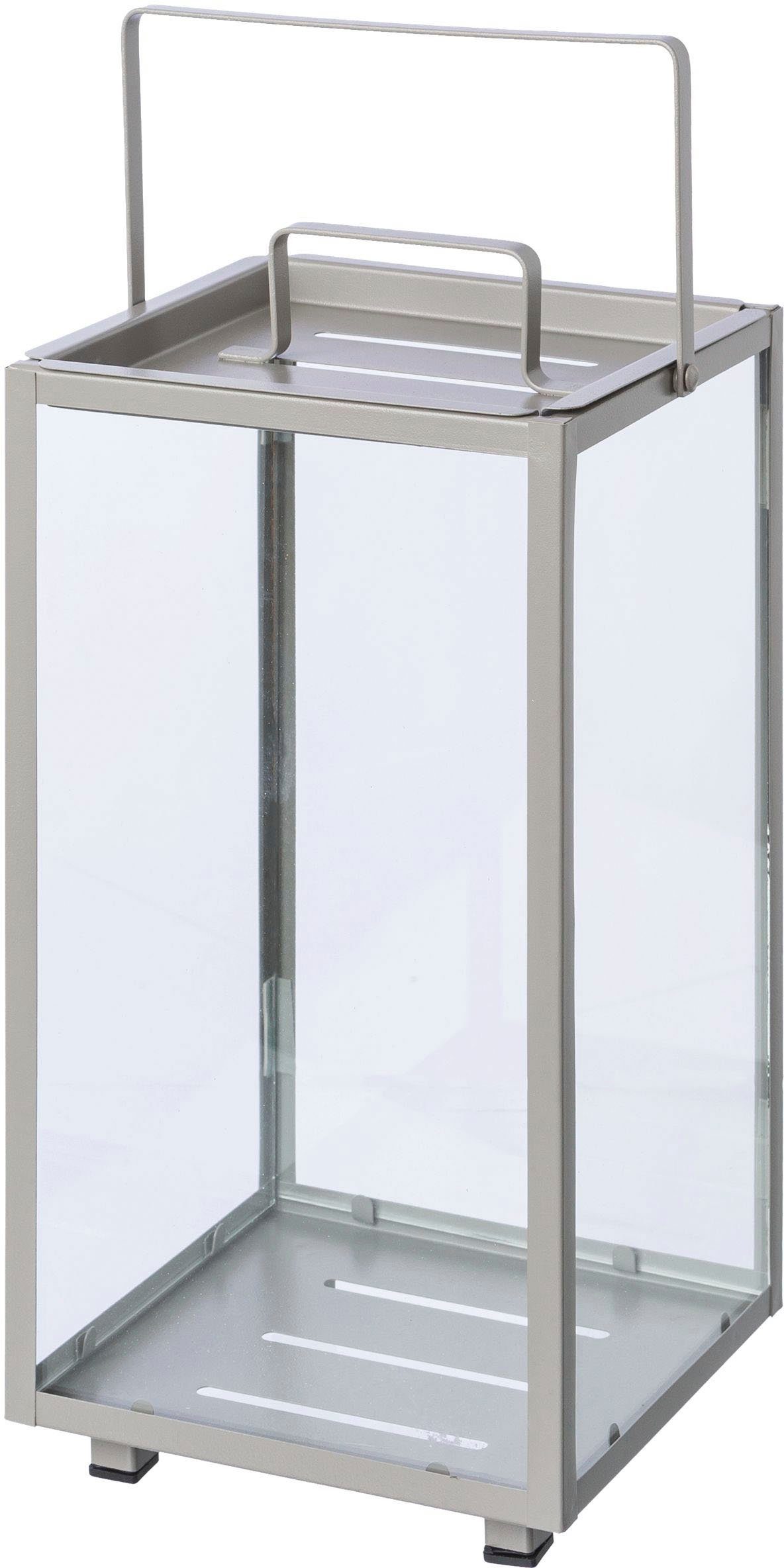 my home Lantaarn met kaars Anela, stomp kaarsenhouder Kaarsenhouder van metaal en glas (set, 2 stuks)