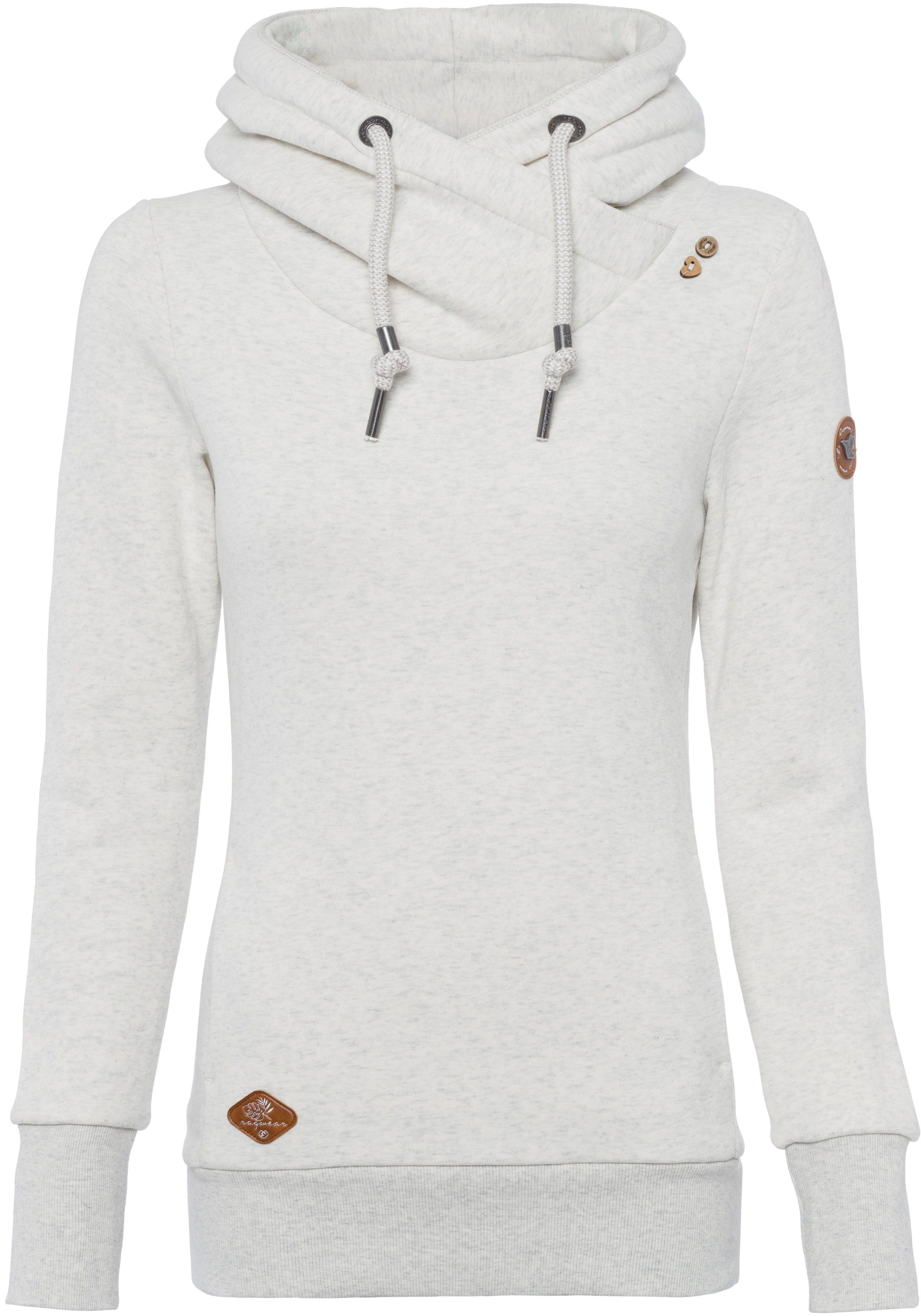 Ragwear Hoodie GRIPYBUTTON Sweater met rustieke koordaccenten