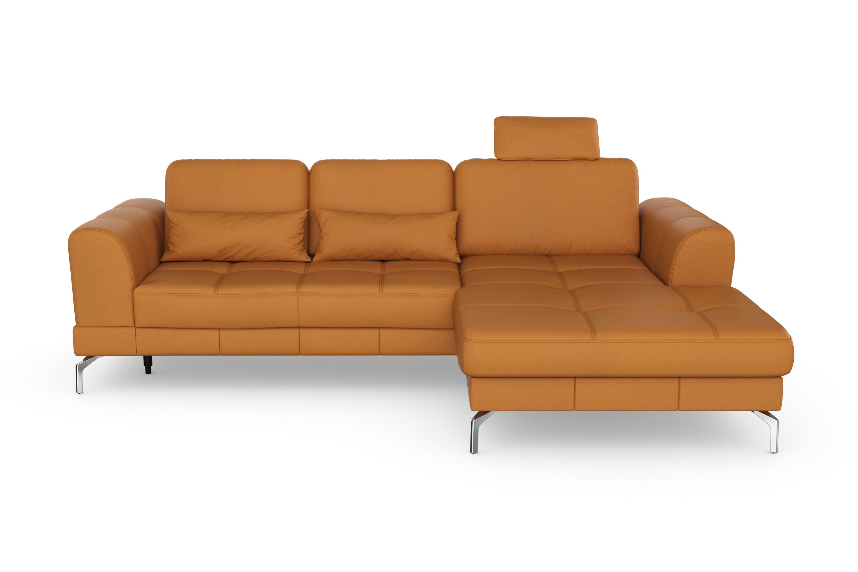sit&more Hoekbank Bendigo L-vorm inclusief zitdiepteverstelling, bodemvrijheid 15 cm, 2 pootkleuren