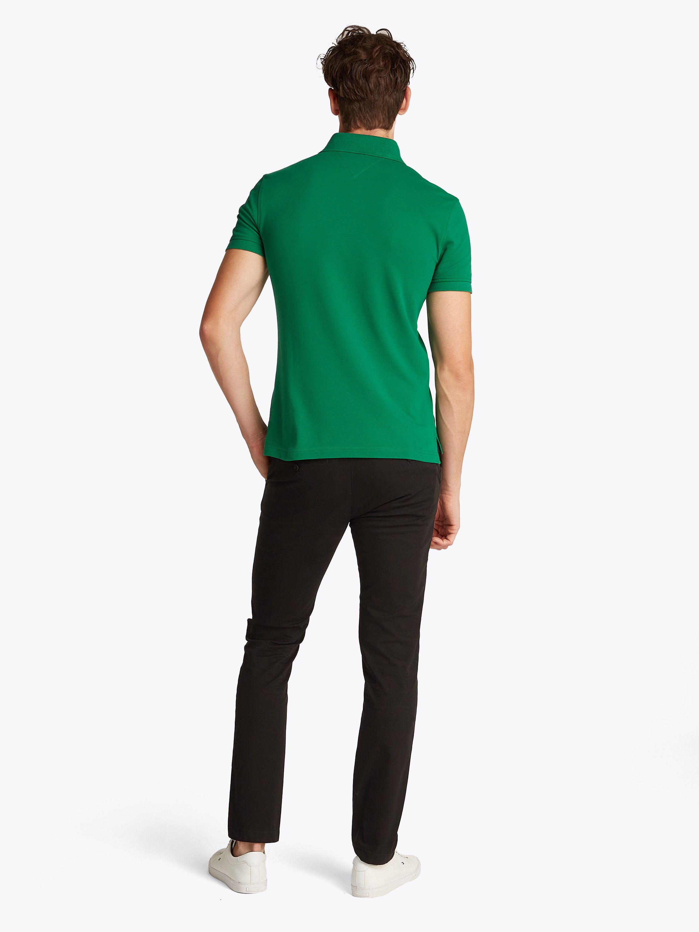 Tommy Hilfiger Poloshirt 1985 SLIM POLO van iets gestructureerd piqué