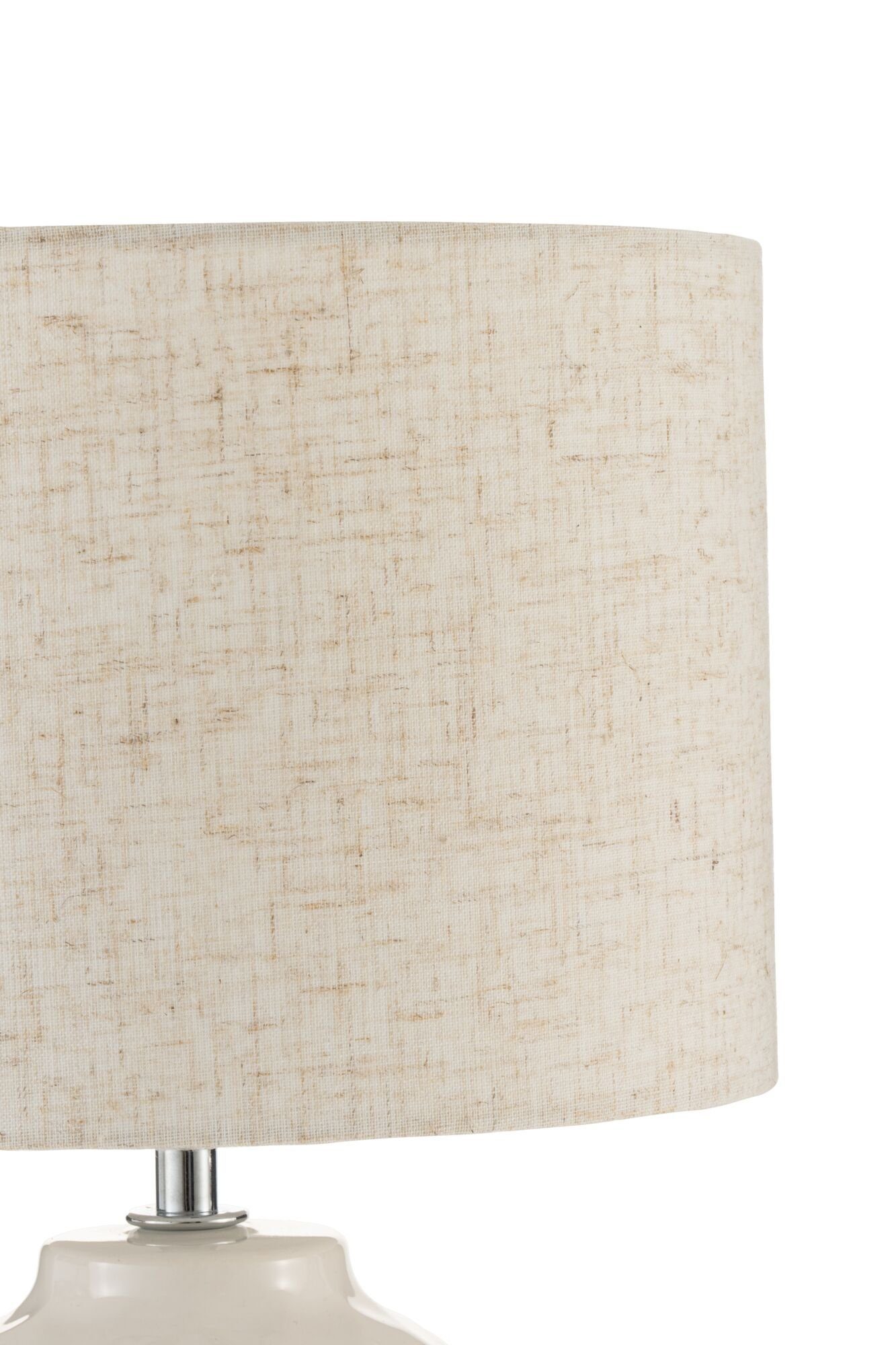 Pauleen Tafellamp Charming Sparkle max.20W crème stof/keramiek