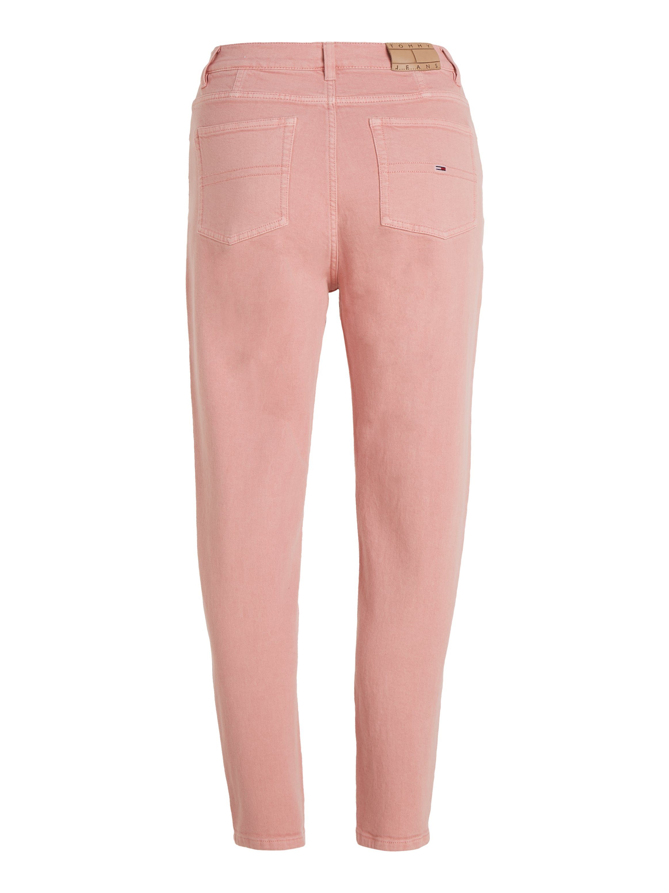 TOMMY JEANS Geweven broek TJW MOM SLIM UH GD met geborduurd logo